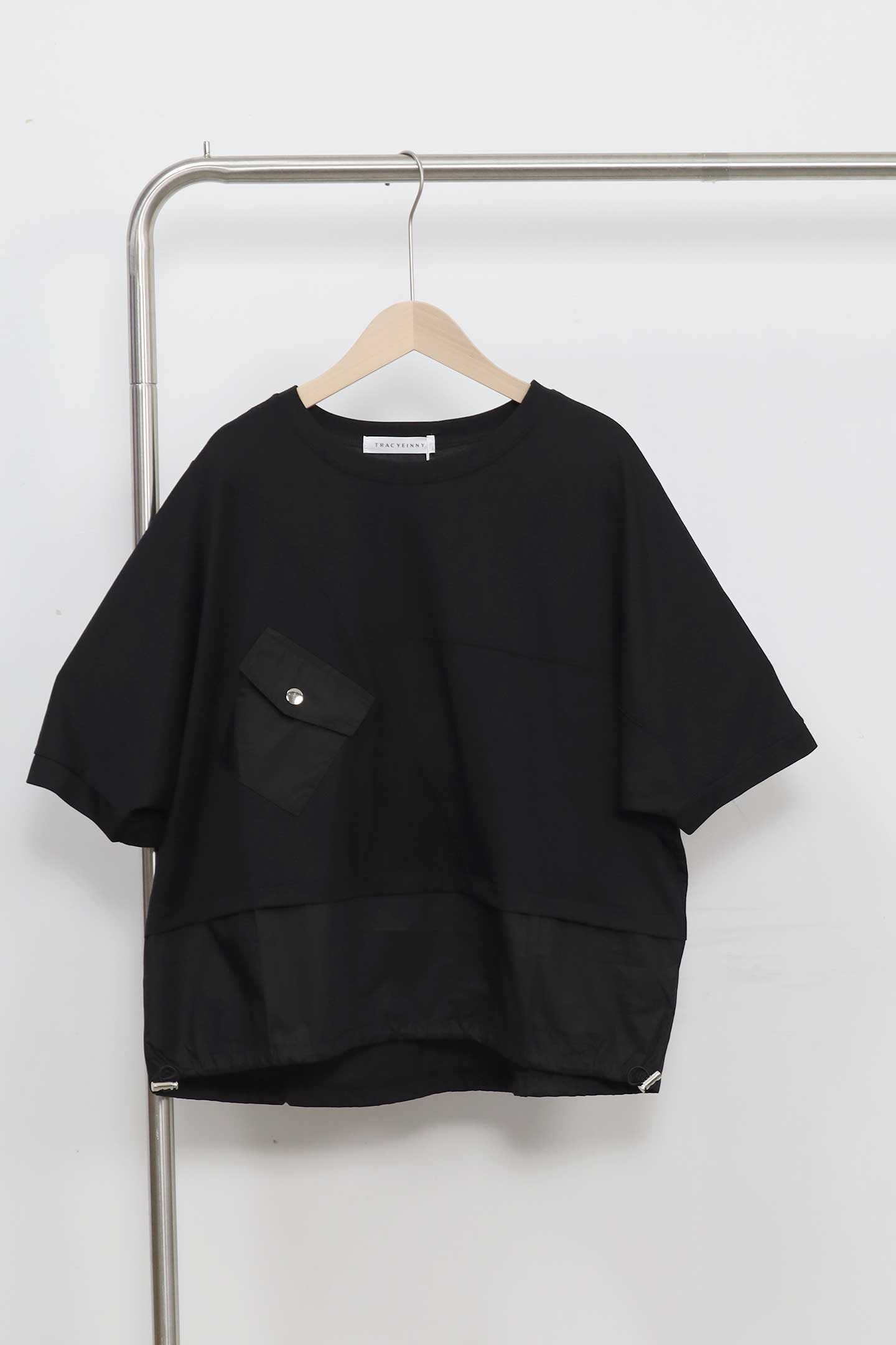 Backorders Easy By TE - Iva Pocket Top in Black