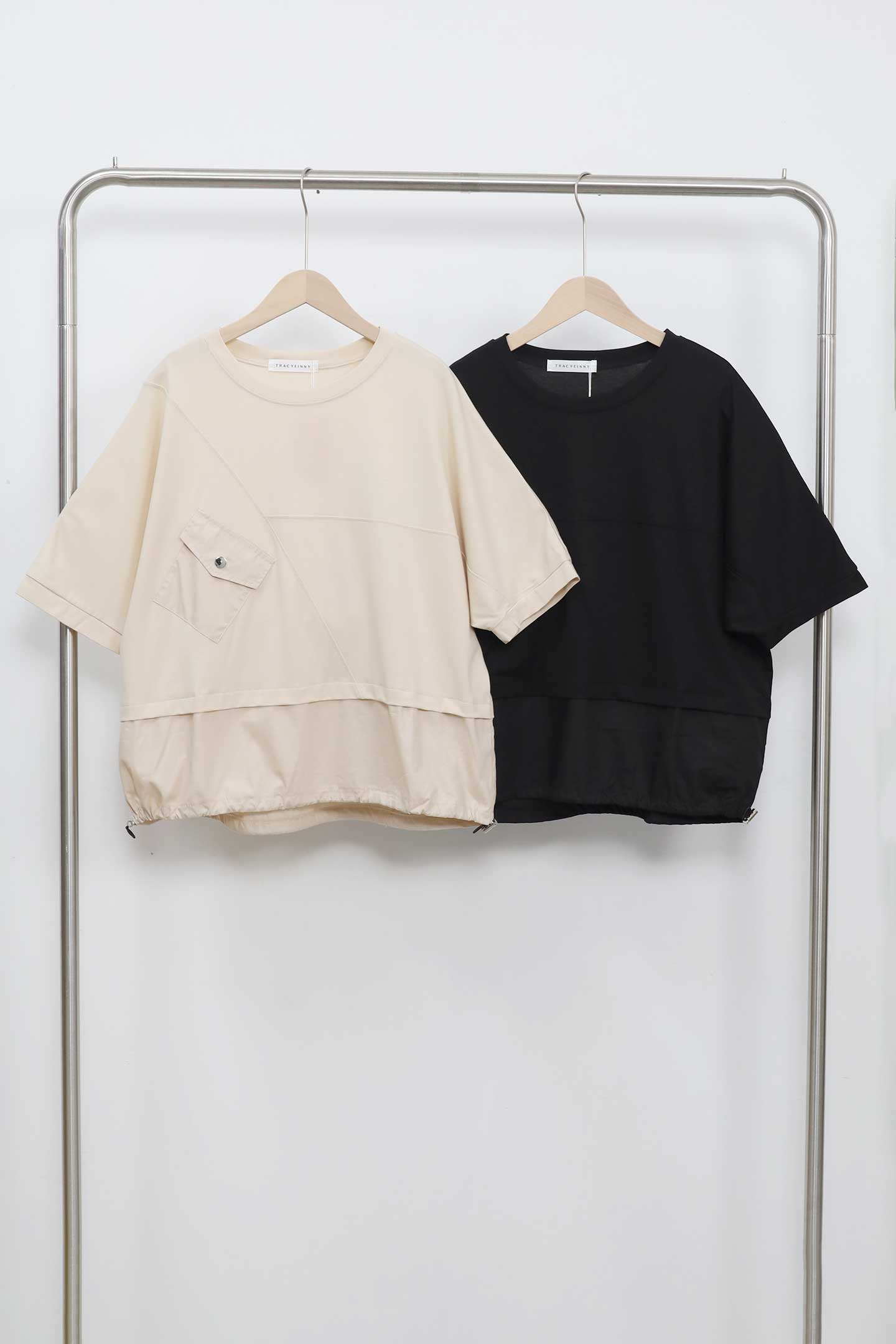 Backorders Easy By TE - Iva Pocket Top in Black
