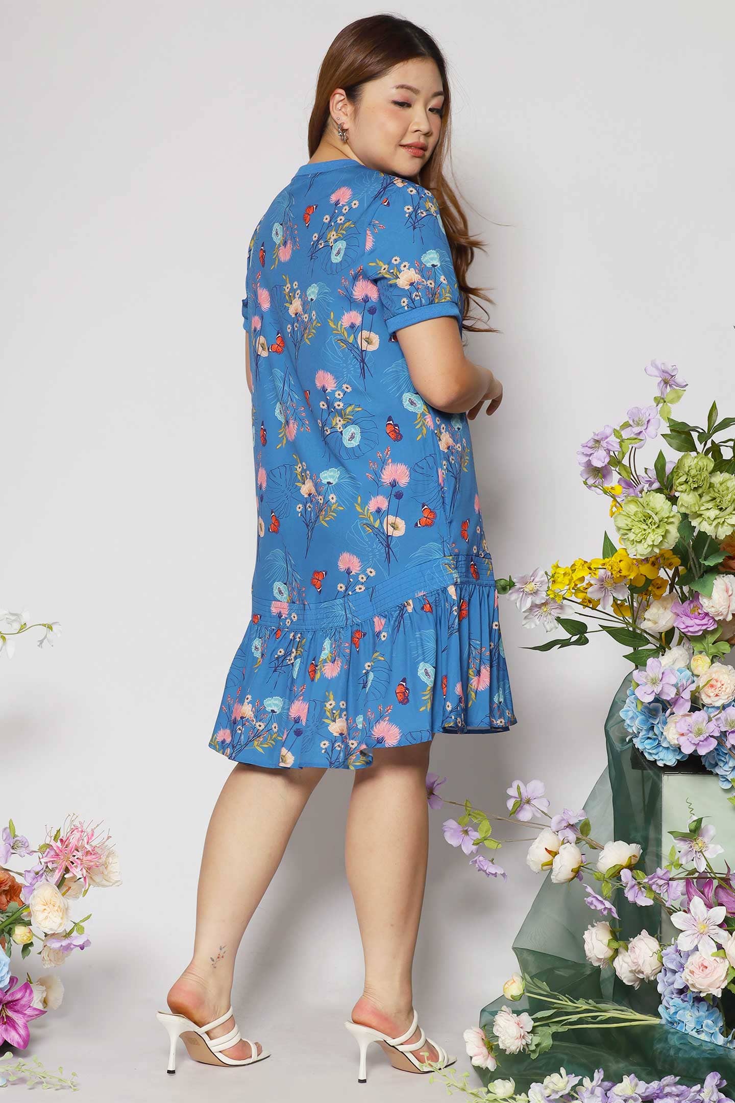 Izabella Dress in Butterfly Garden