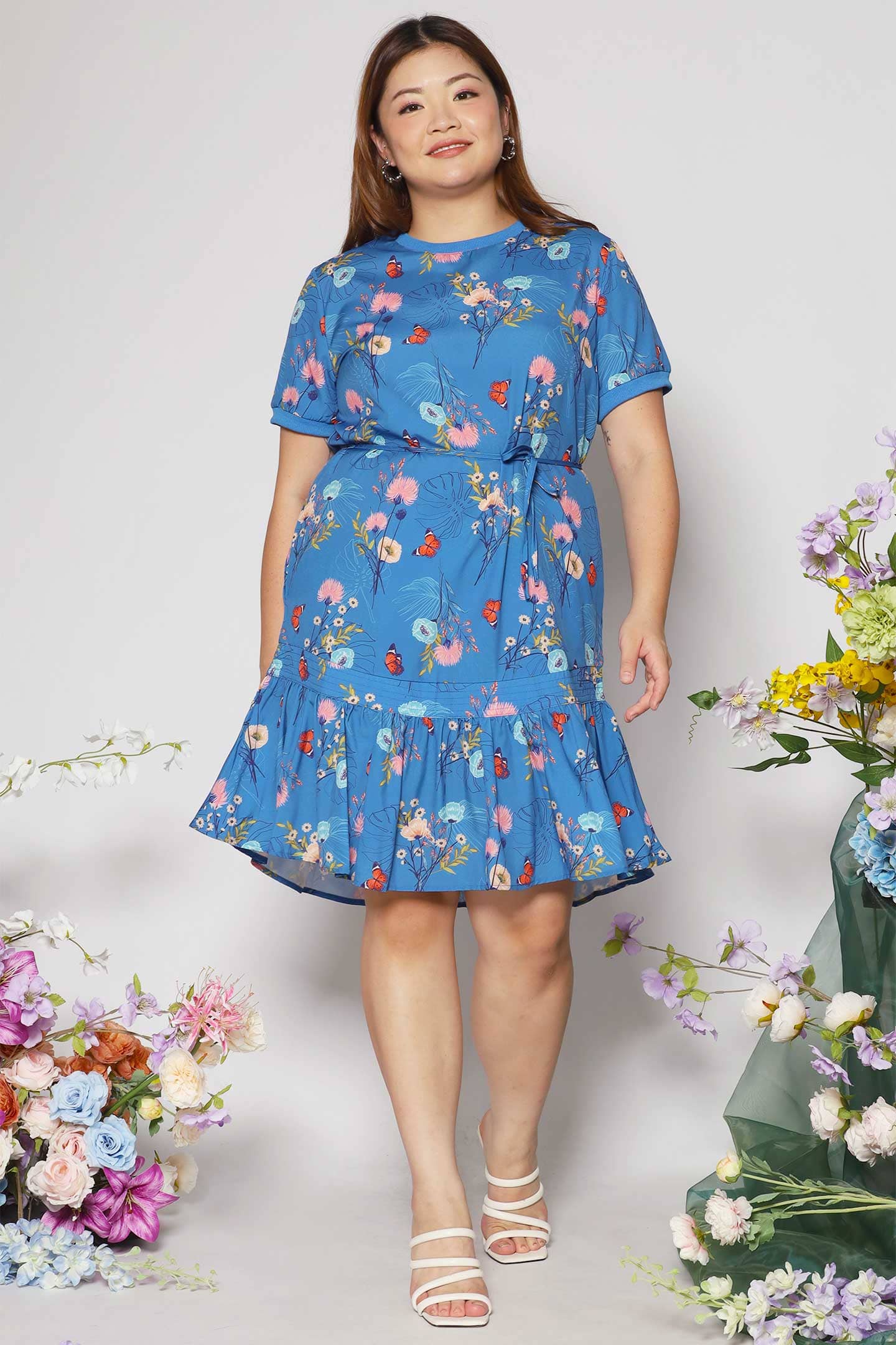 Izabella Dress in Butterfly Garden