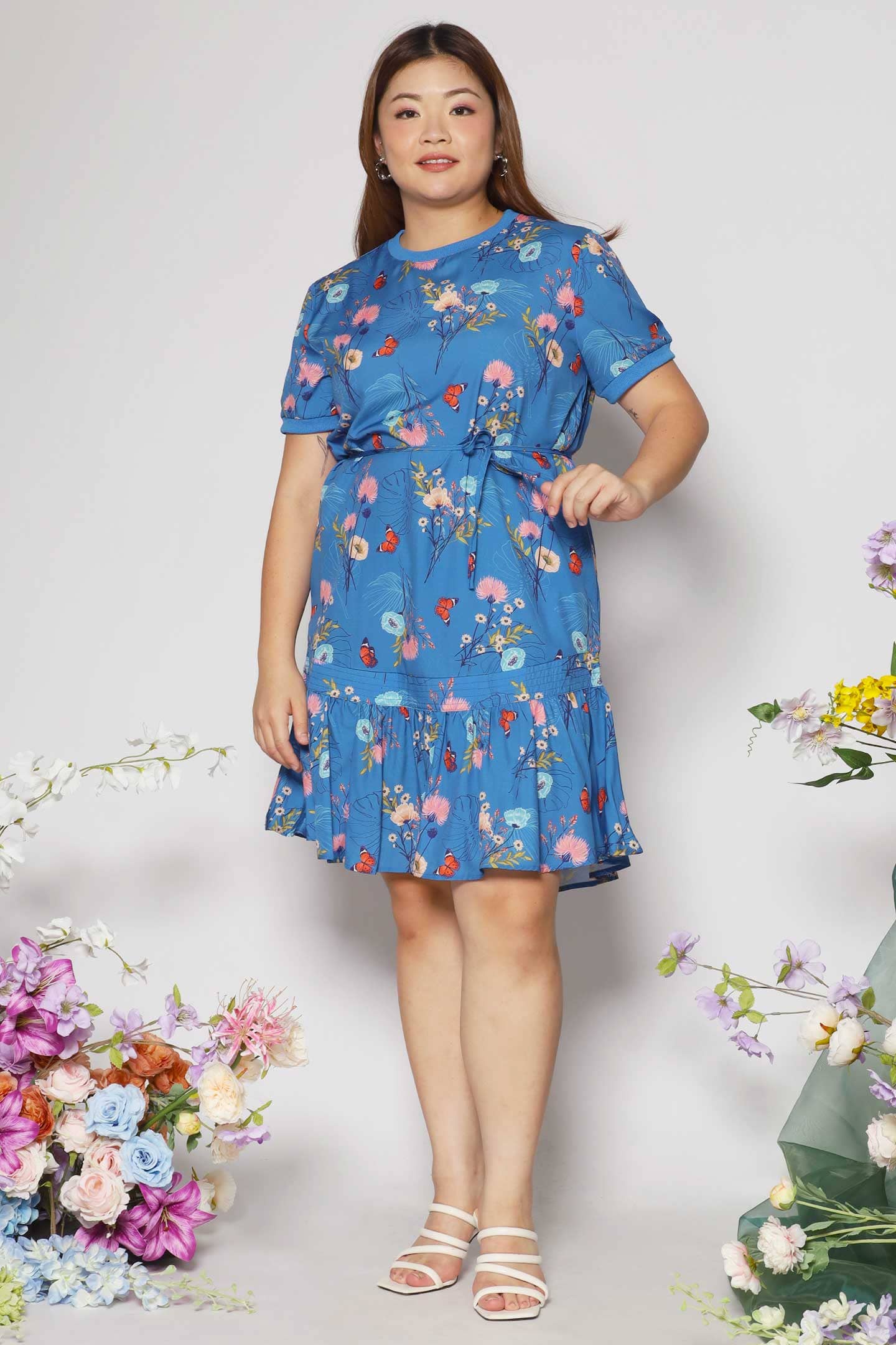 Izabella Dress in Butterfly Garden