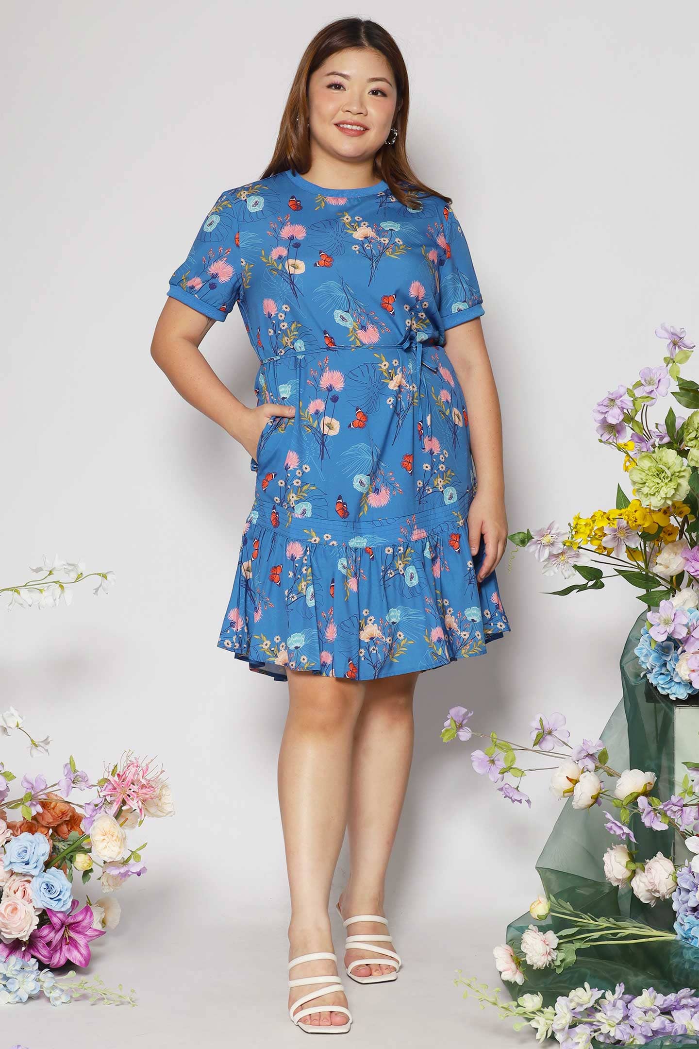 Izabella Dress in Butterfly Garden