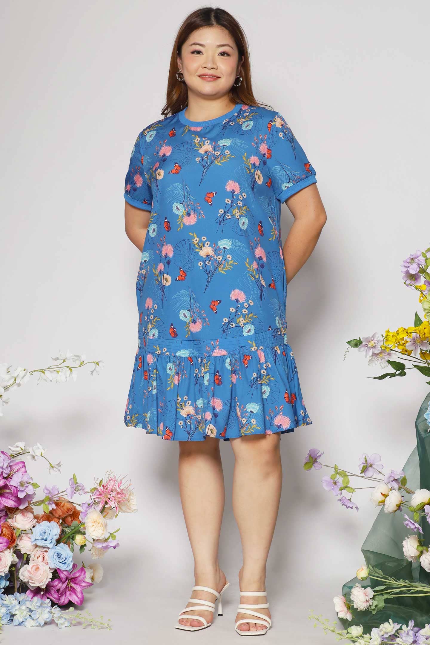 Izabella Dress in Butterfly Garden