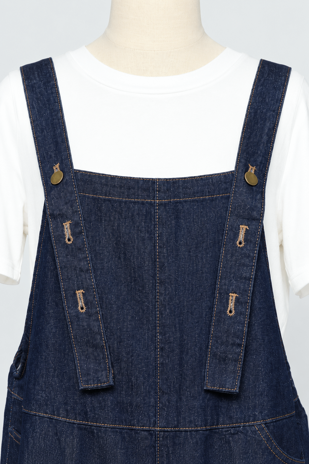 PO - Jinna Denim Pinafore Playsuit