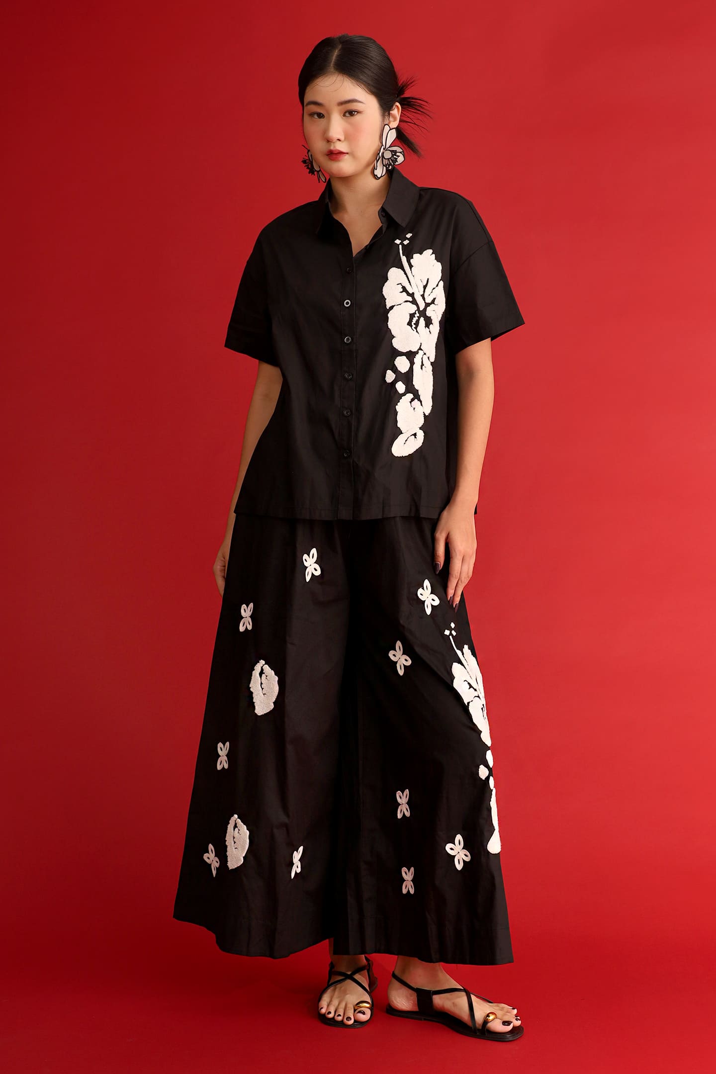 CHOSEN - Jade Court Floral Embroidered Top