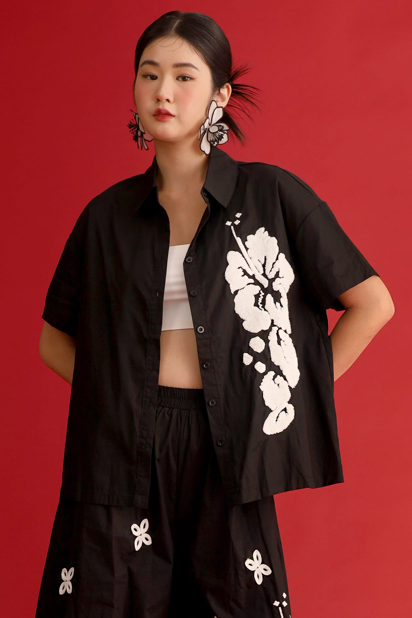 CHOSEN - Jade Court Floral Embroidered Top