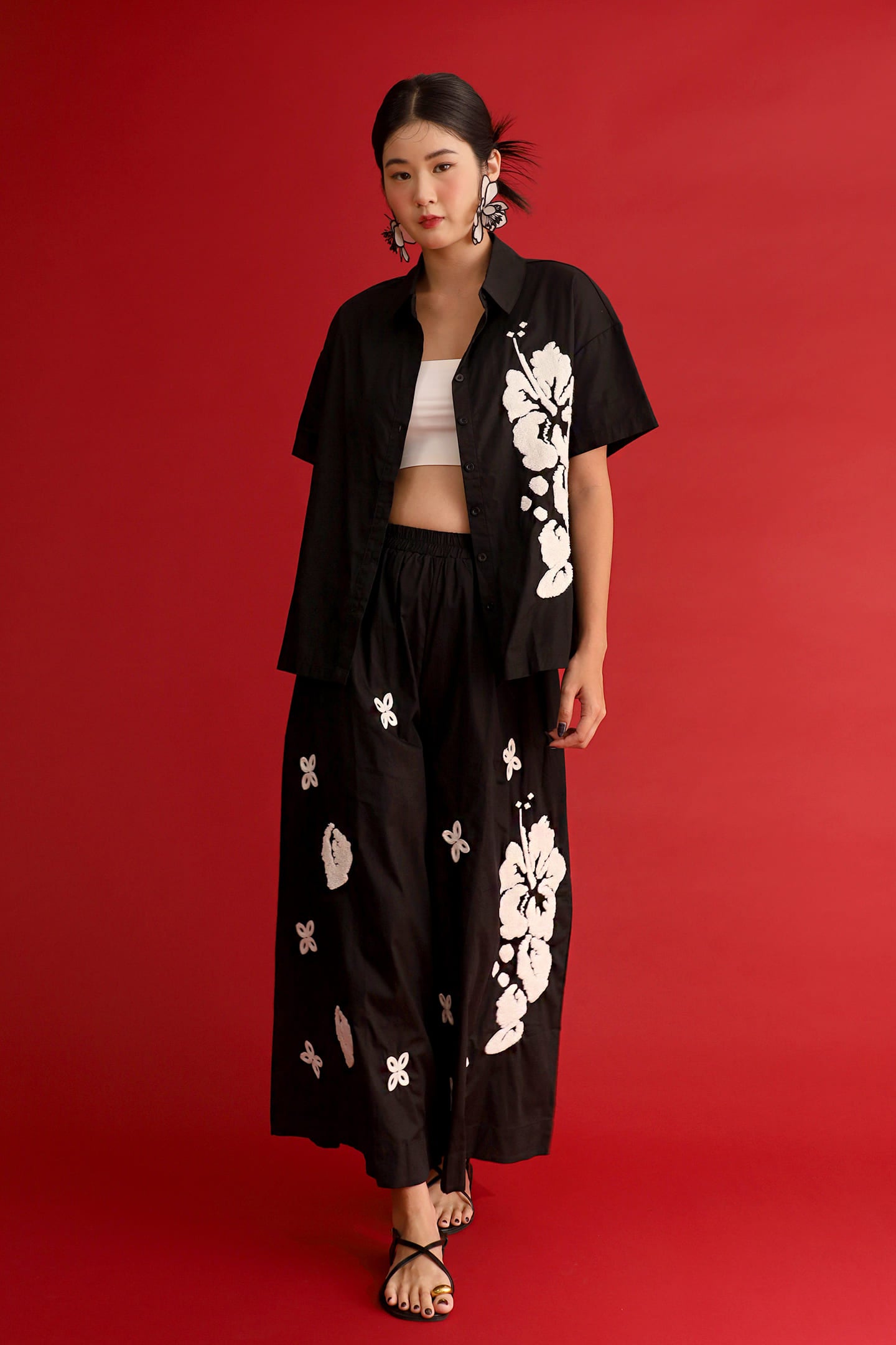 CHOSEN - Jade Court Floral Embroidered Top