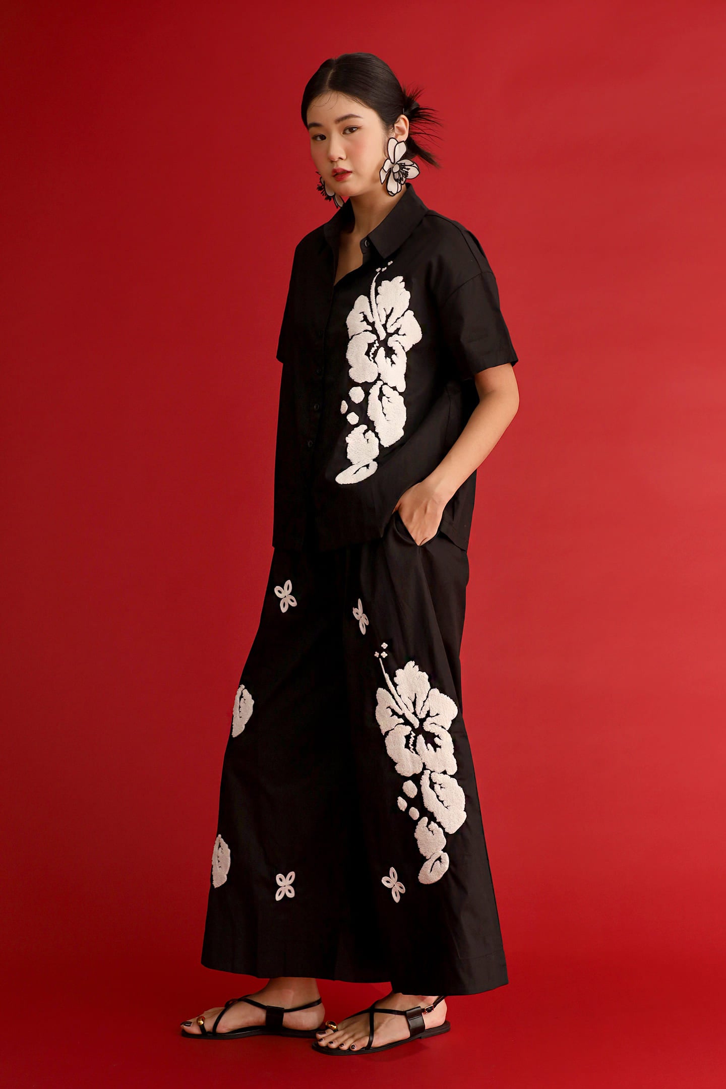 CHOSEN - Jade Court Floral Embroidered Top