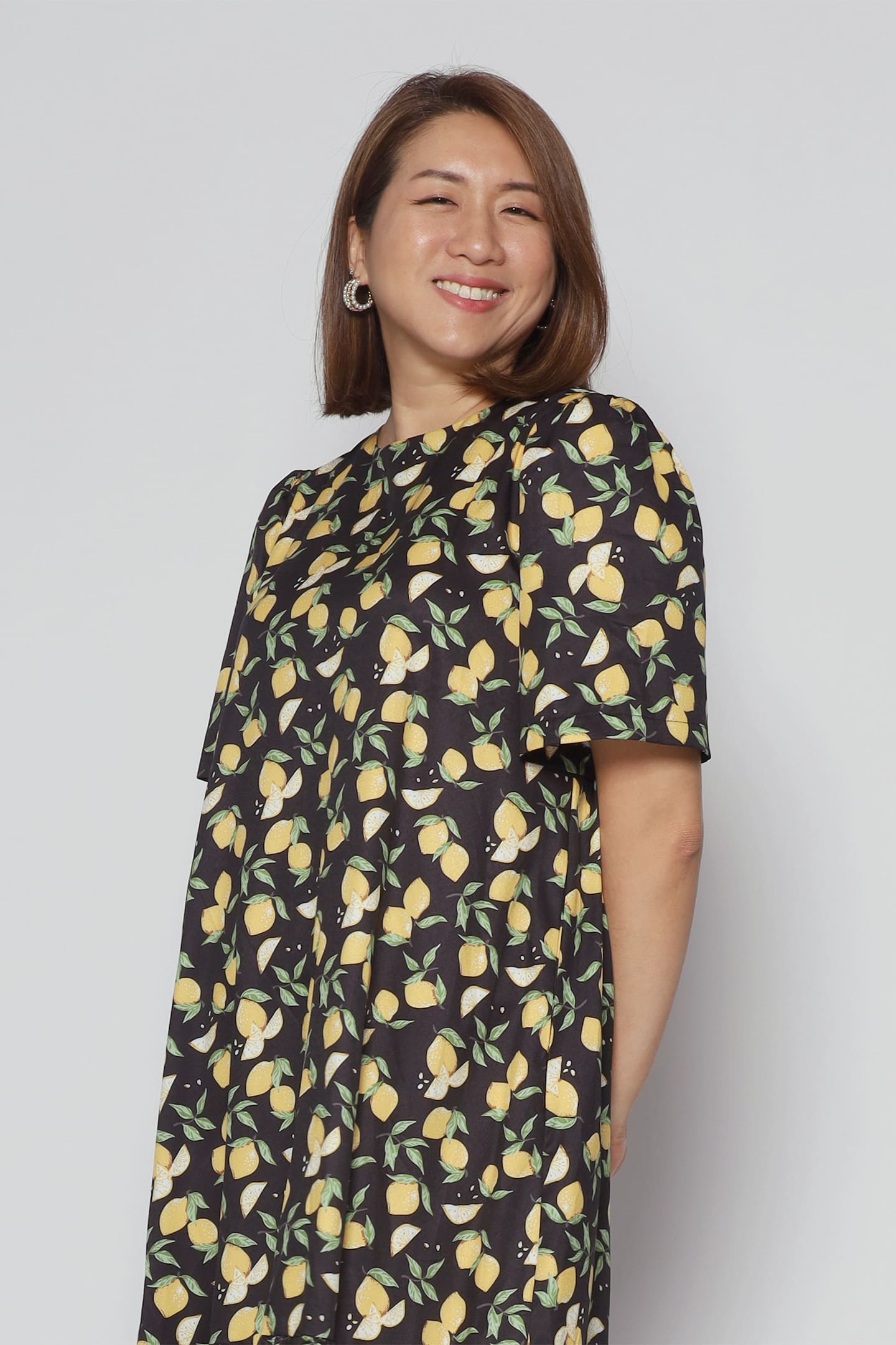 Janelle Dress in Lemon