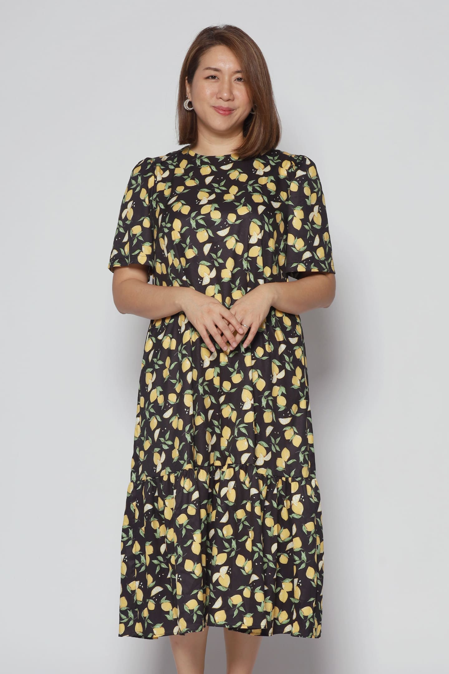 Janelle Dress in Lemon