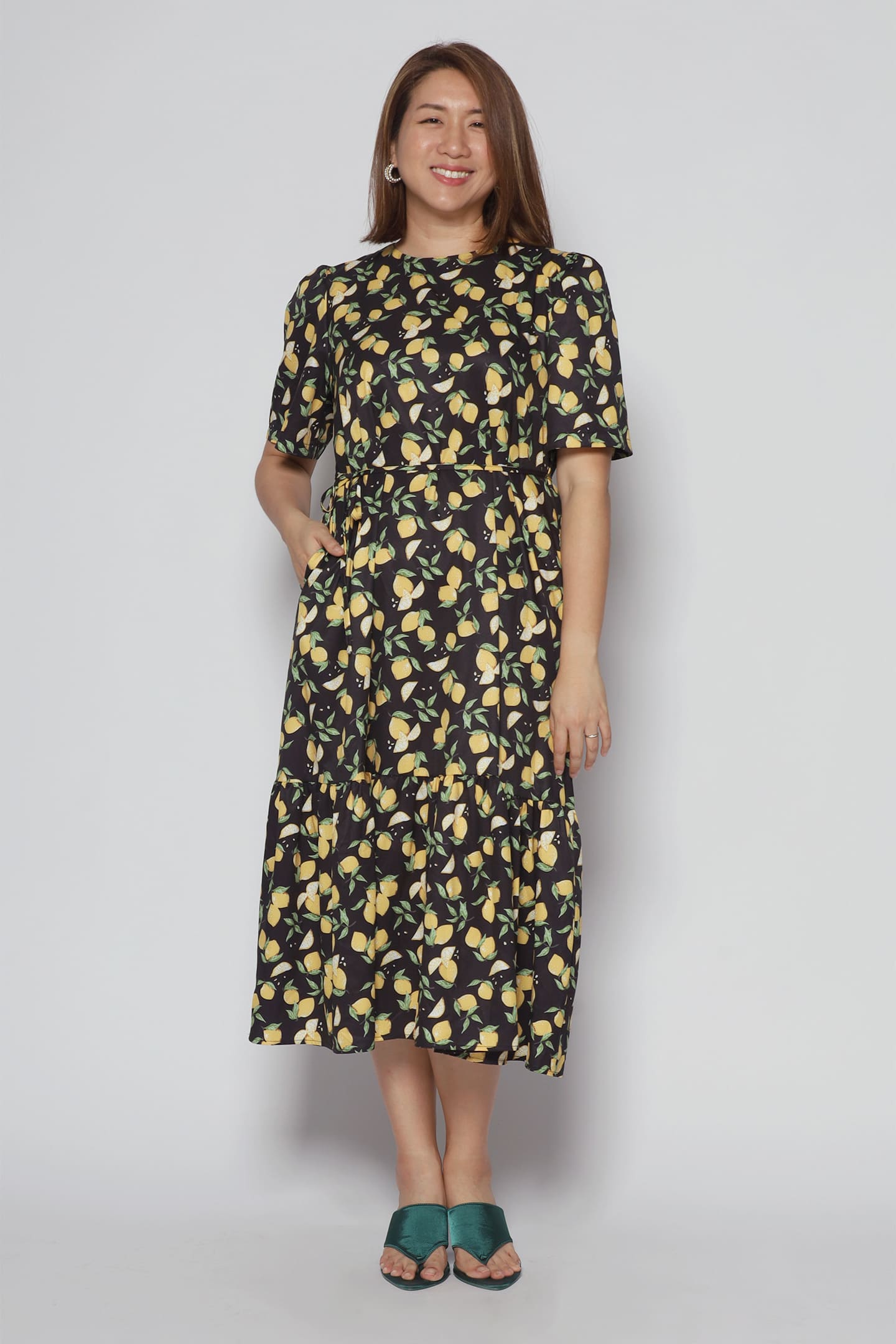 Janelle Dress in Lemon