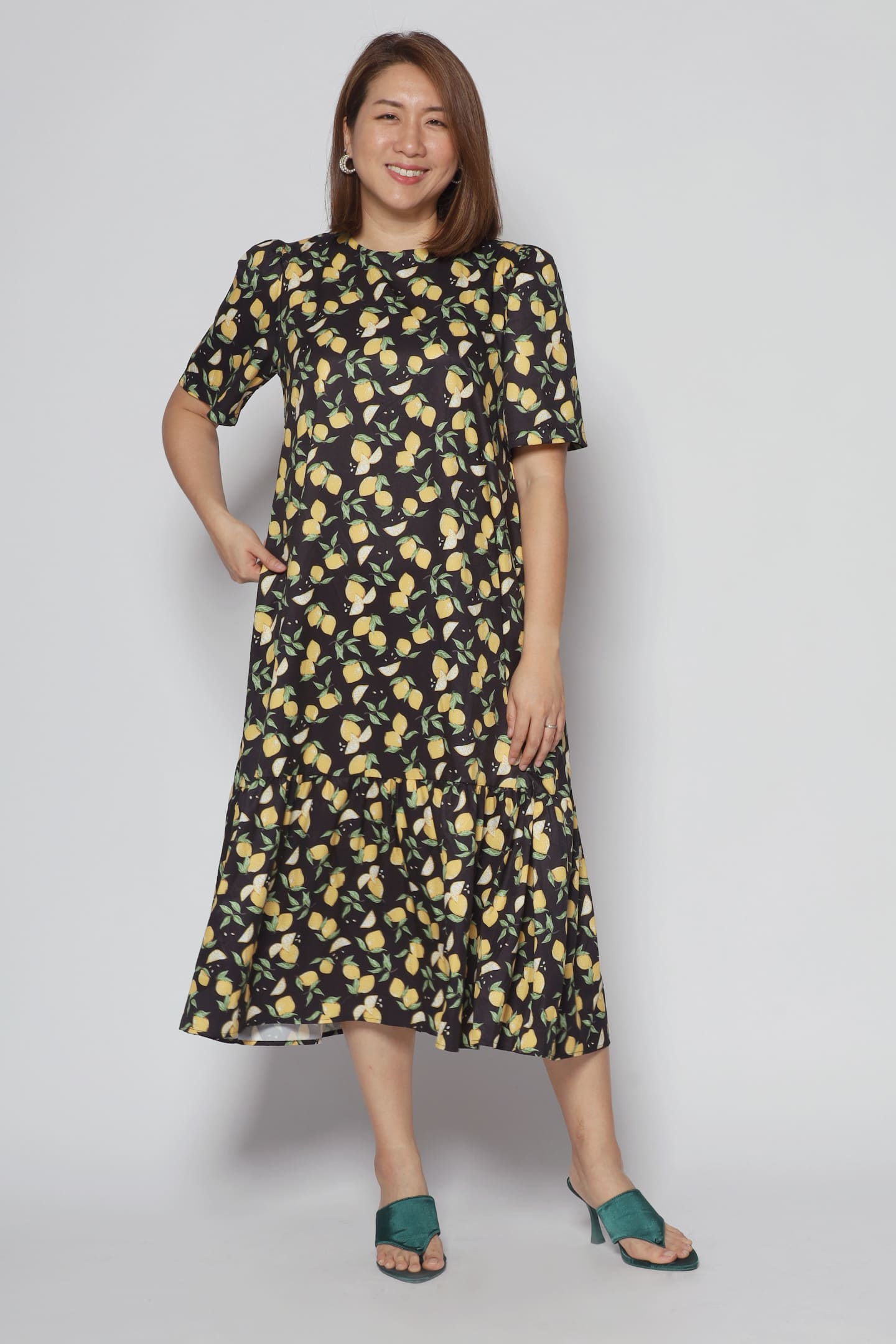 Janelle Dress in Lemon