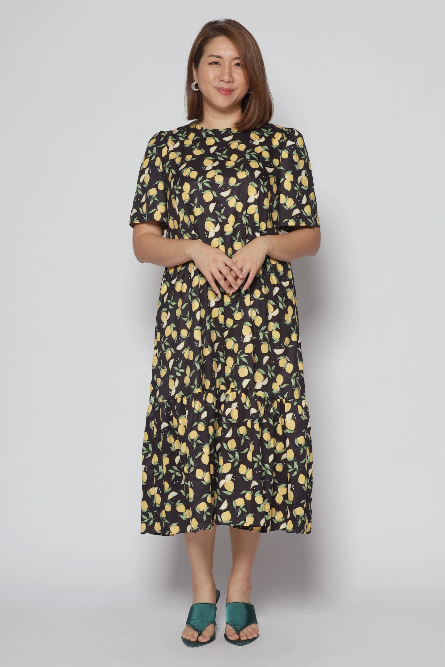 Janelle Dress in Lemon