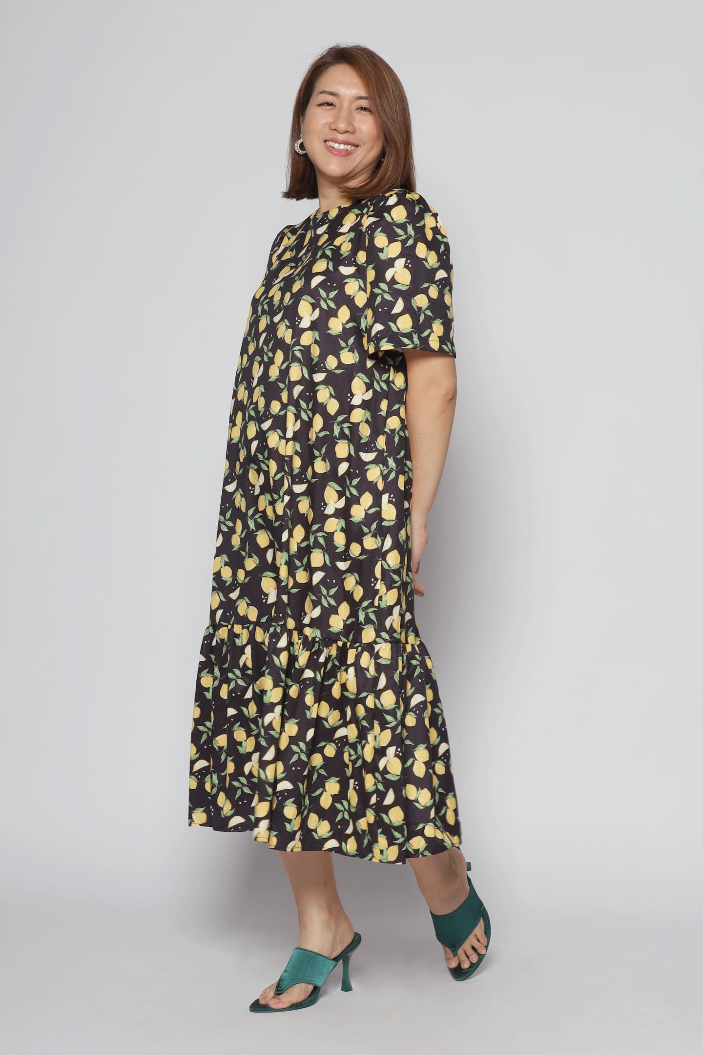 Janelle Dress in Lemon