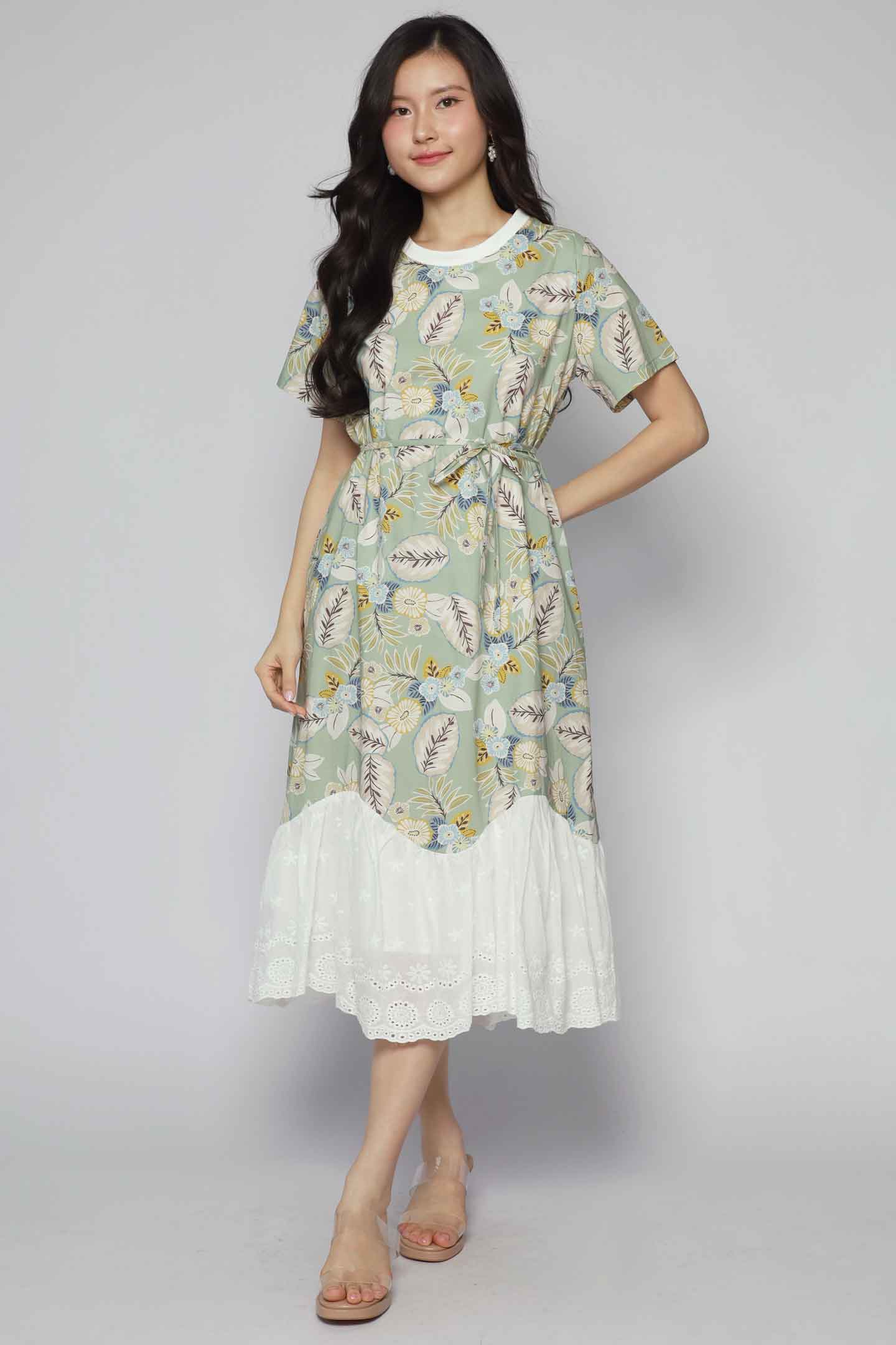 Janessa Dress in Green Allure