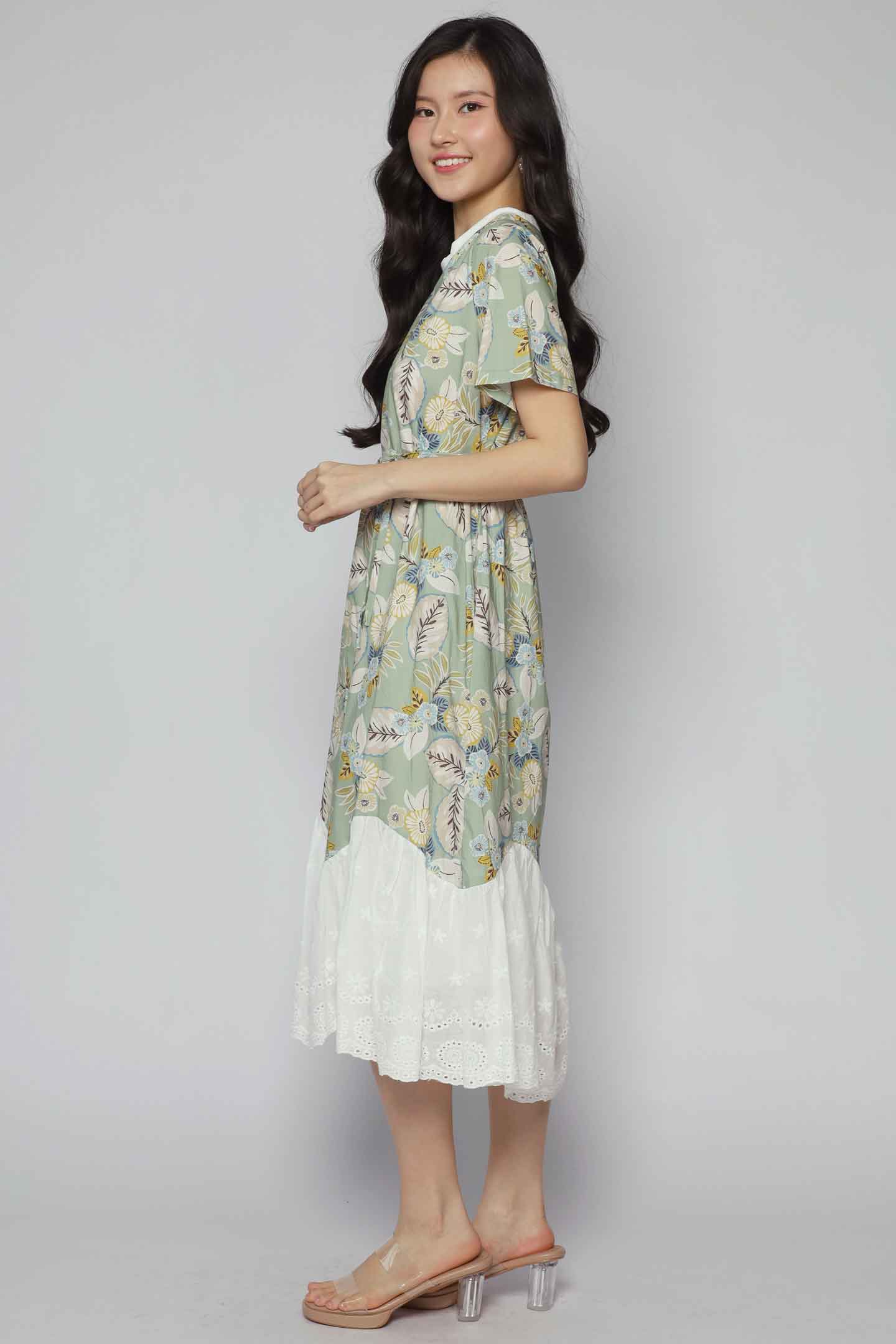 Janessa Dress in Green Allure