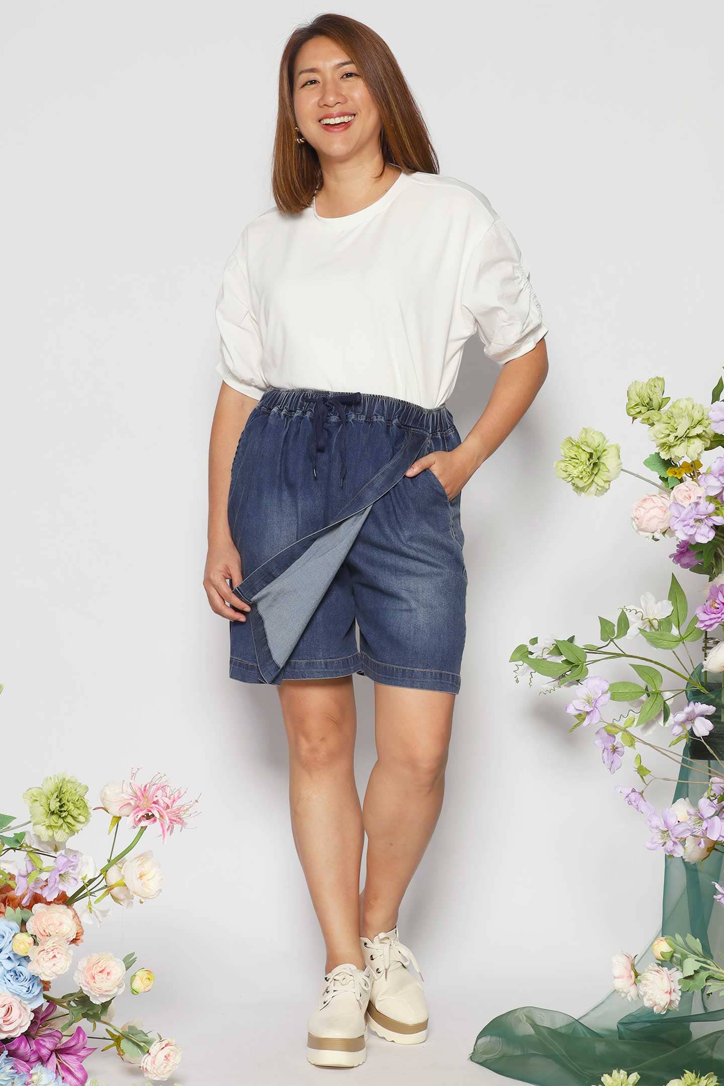 Jerilee Denim Skorts