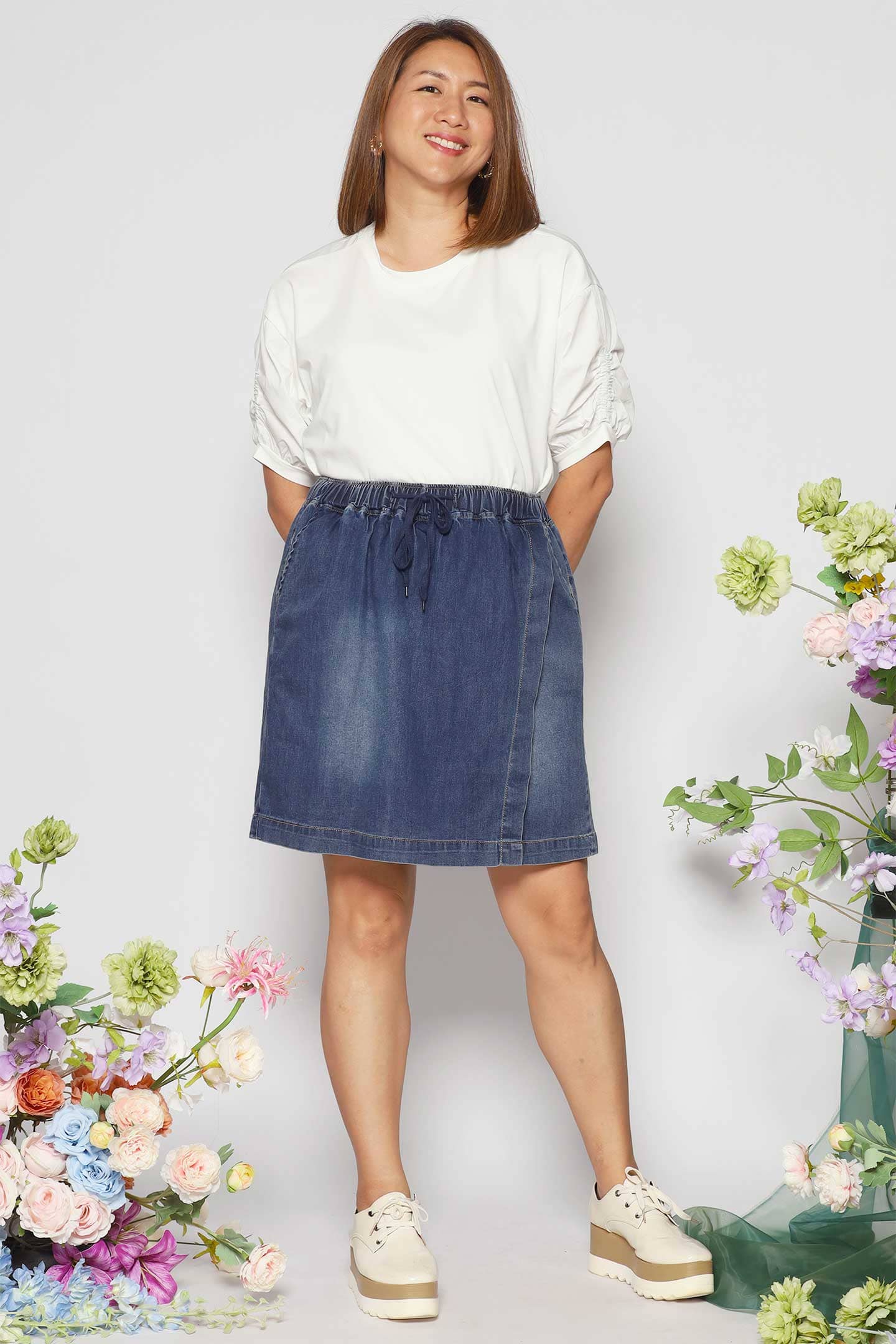 Jerilee Denim Skorts