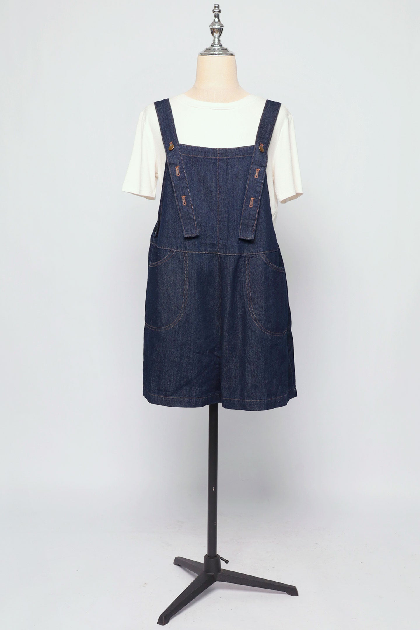 PO - Jinna Denim Pinafore Playsuit