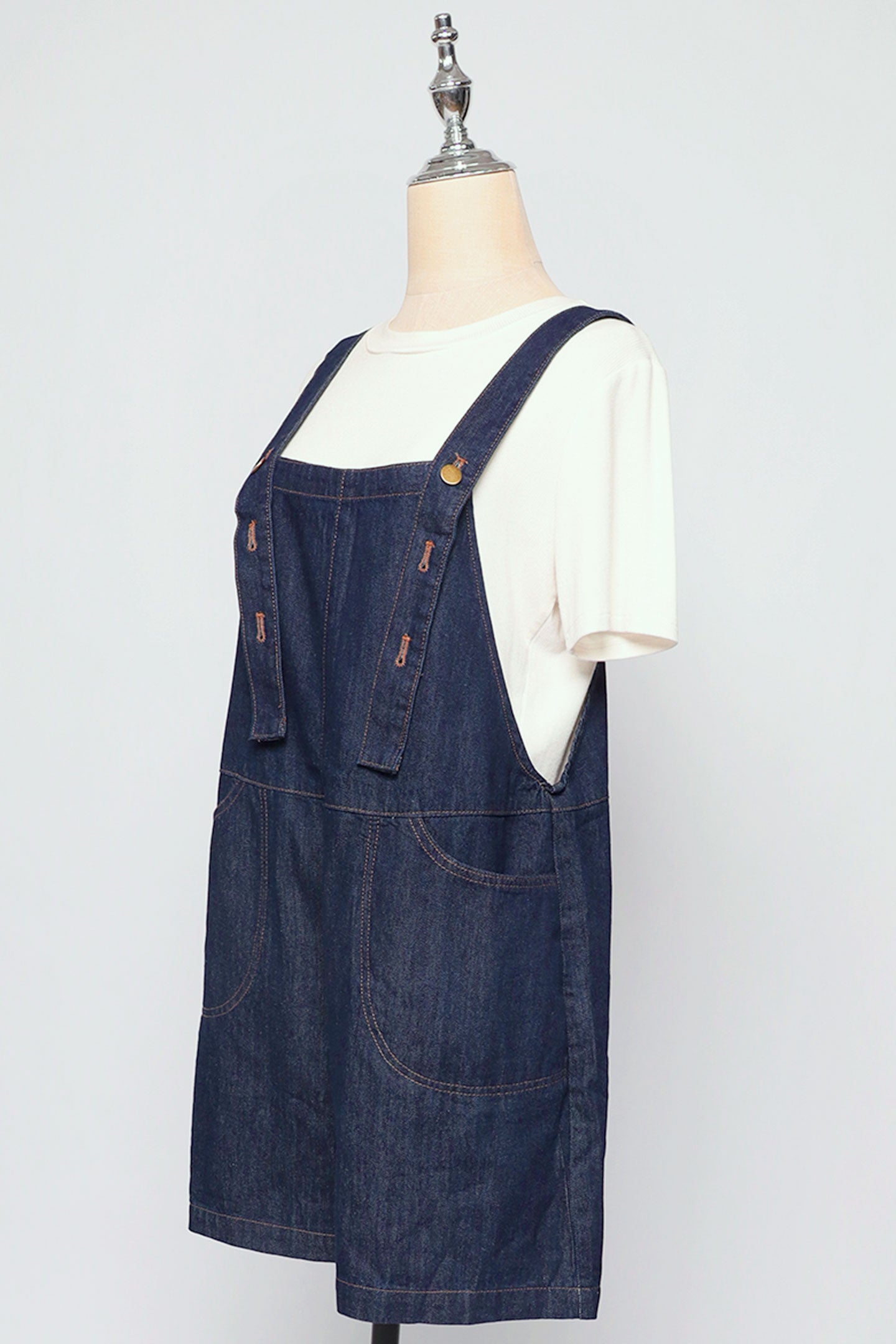 PO - Jinna Denim Pinafore Playsuit