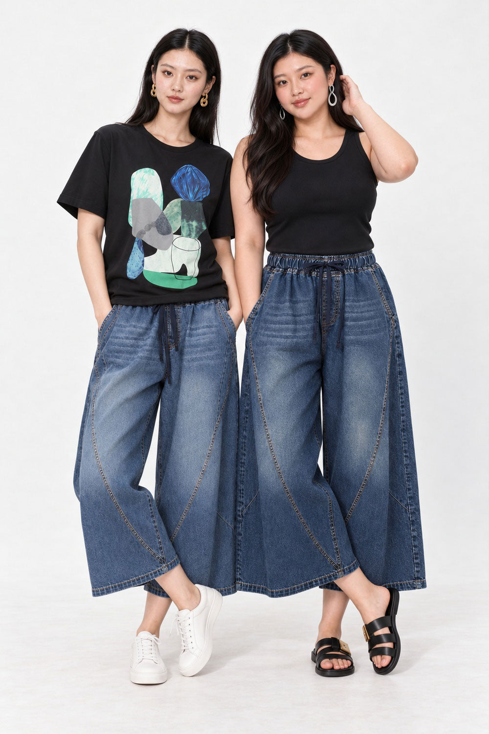 Backorders Joean Denim Pants in Blue