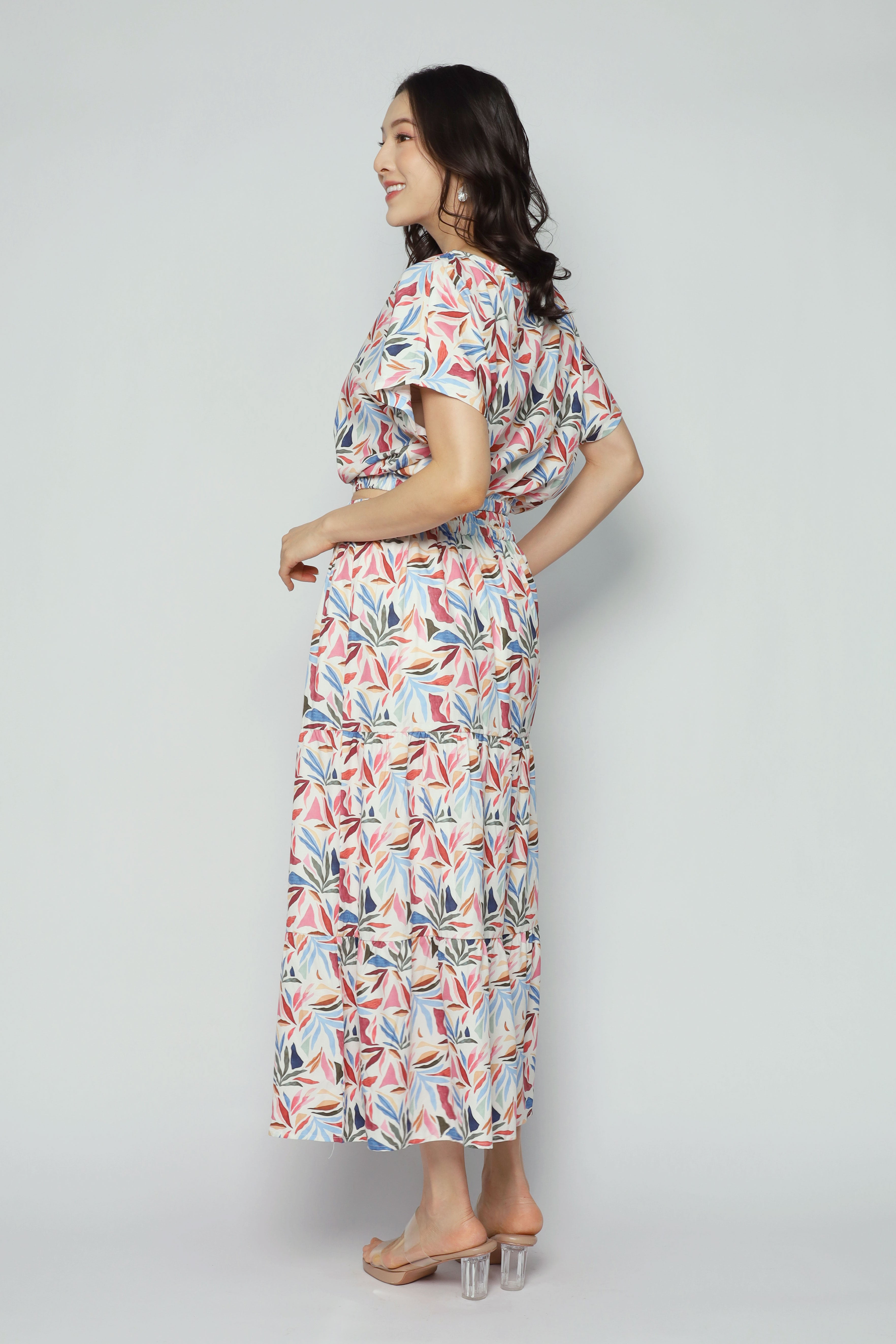 Jolin 2 in 1 Skirt Set in Paint Splash