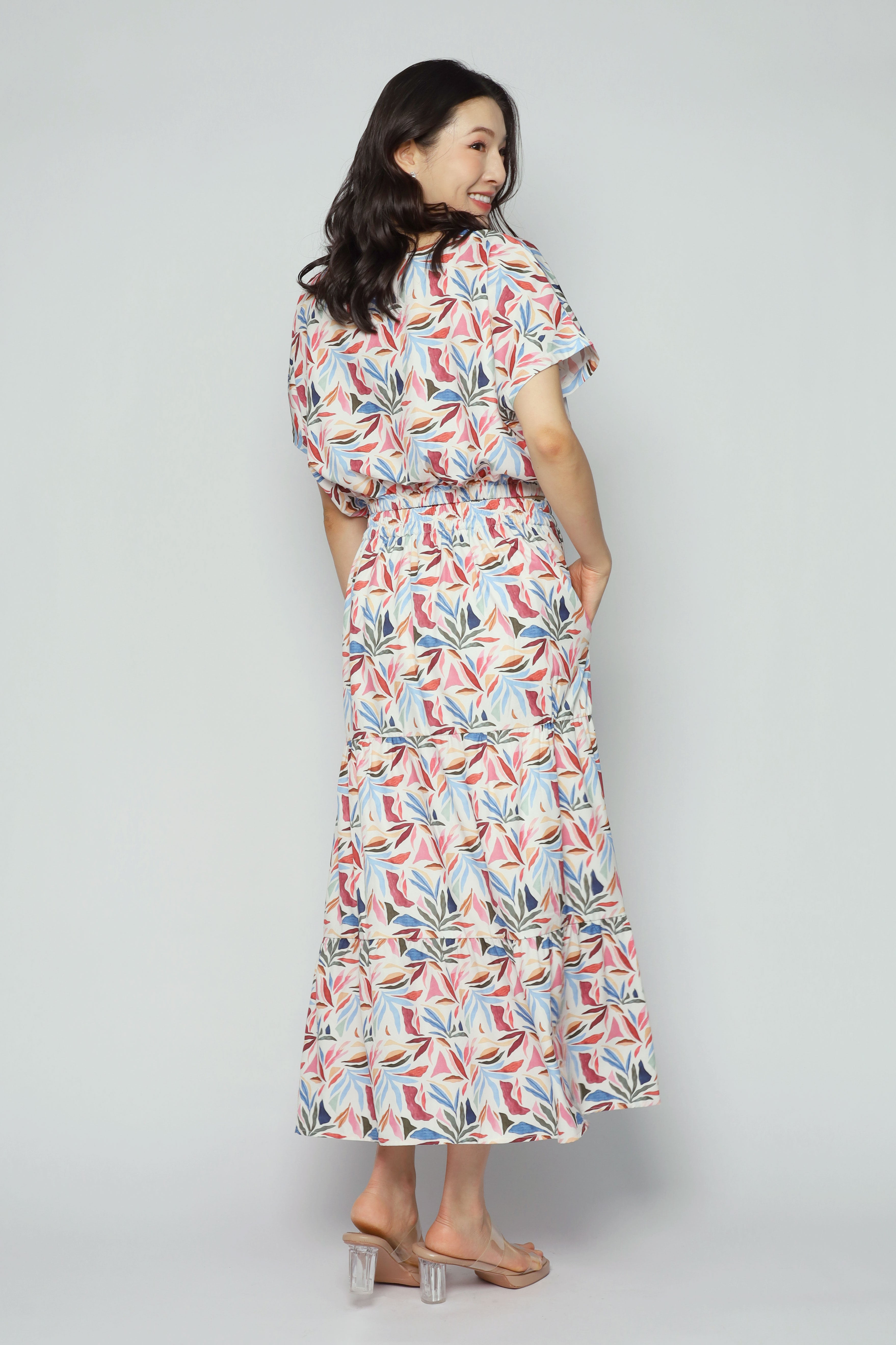 Jolin 2 in 1 Skirt Set in Paint Splash