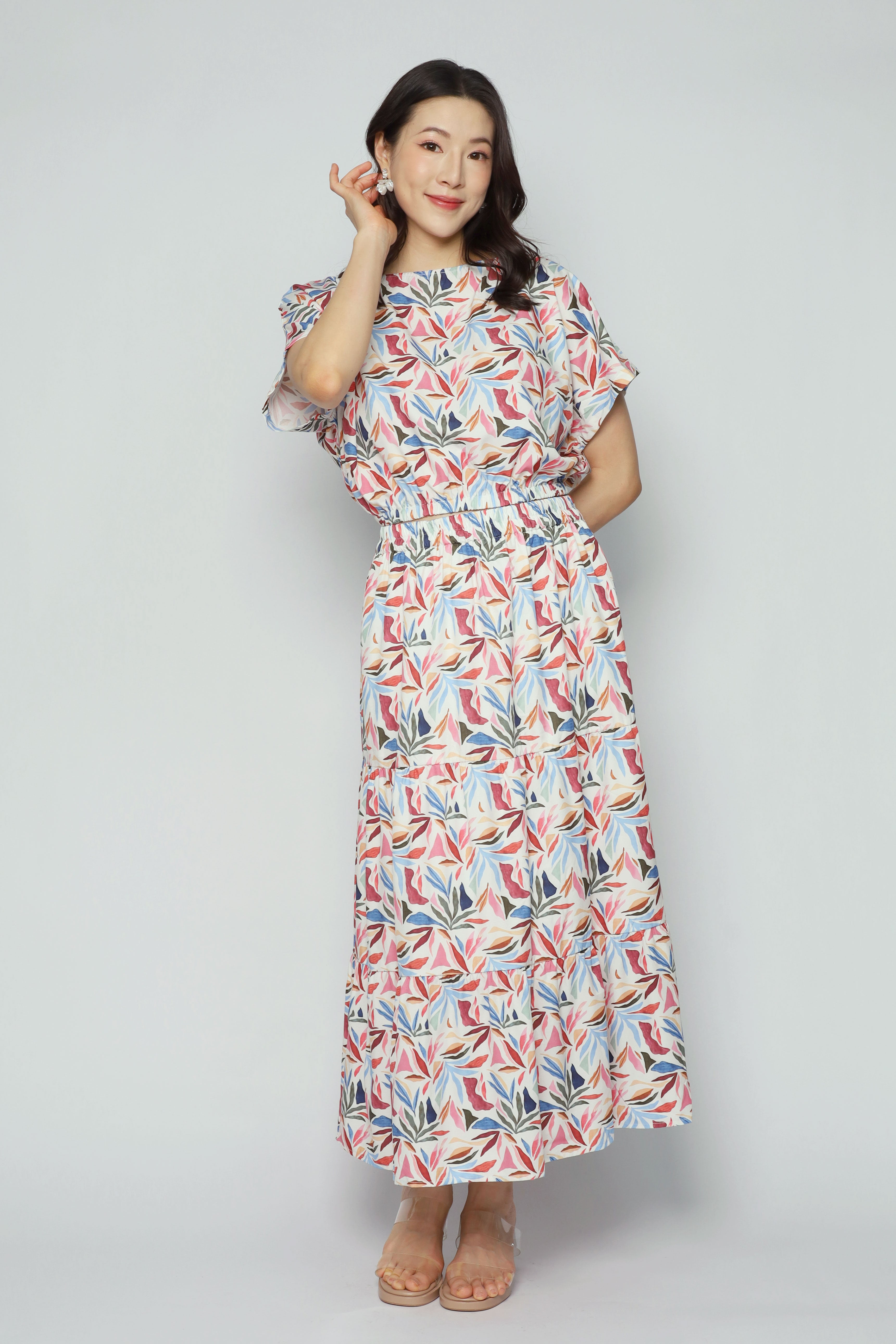 Jolin 2 in 1 Skirt Set in Paint Splash