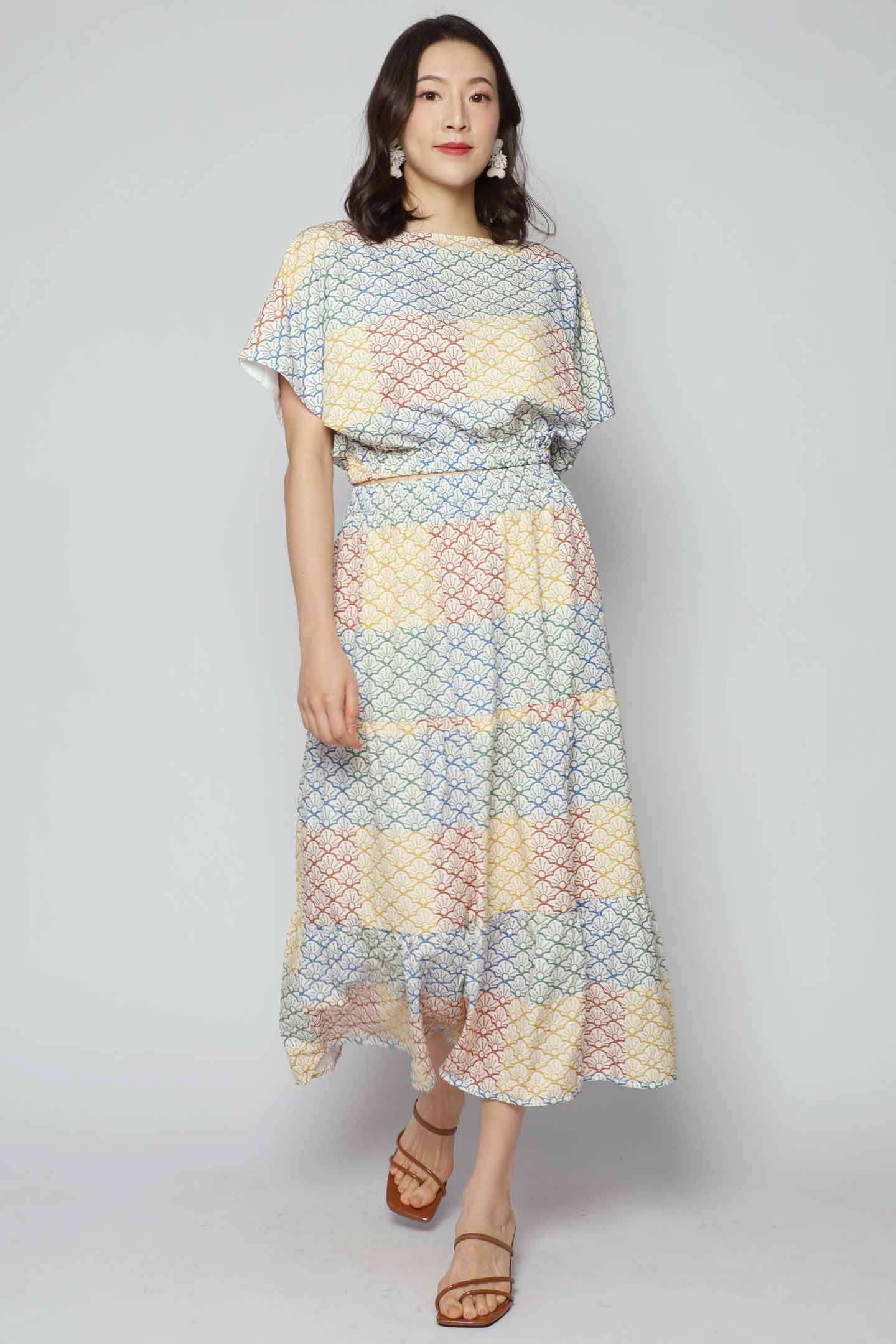 Jolin 2 in 1 Skirt Set in Happiness