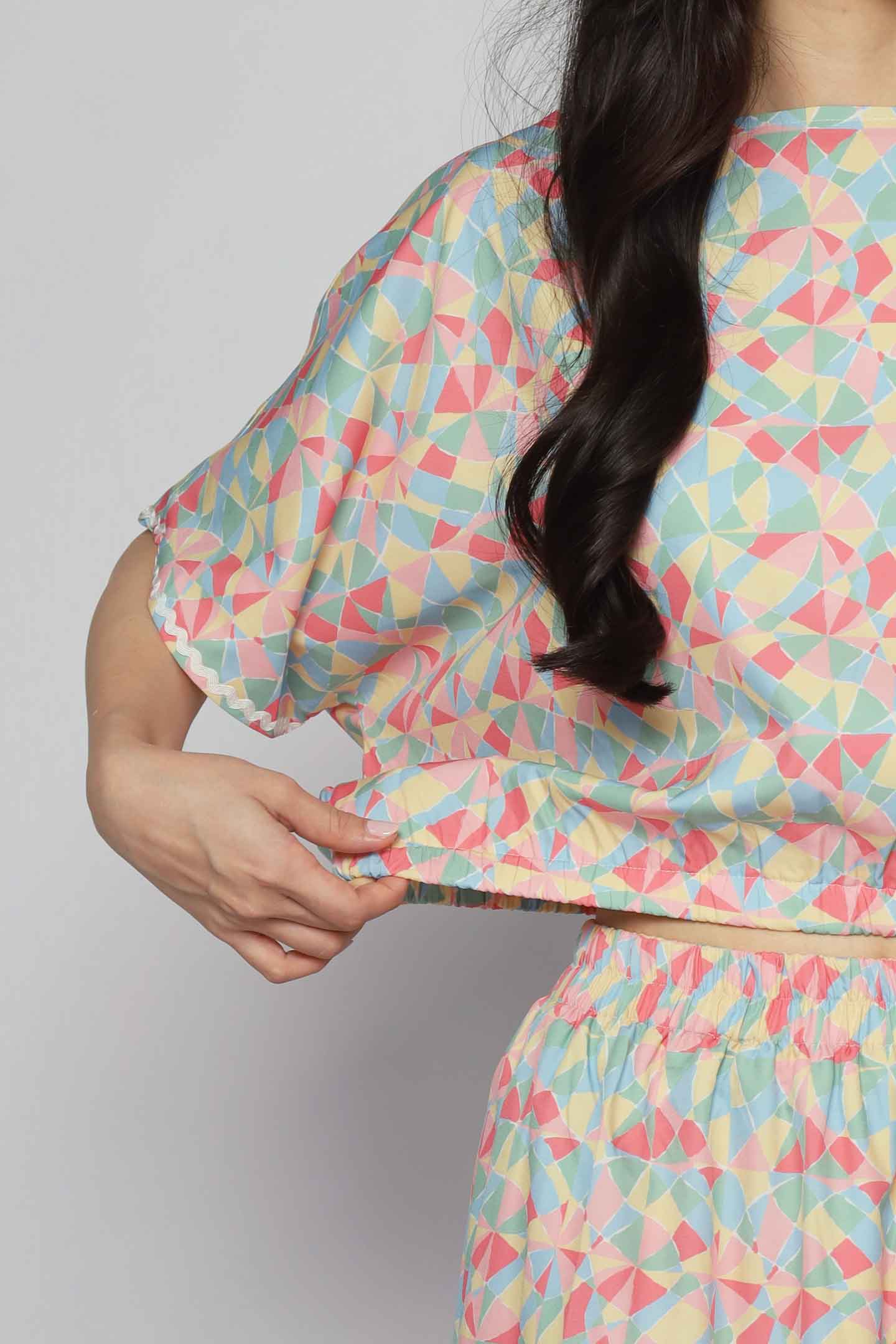 Jolin 2 in 1 Skirt Set in Painted Glass V2