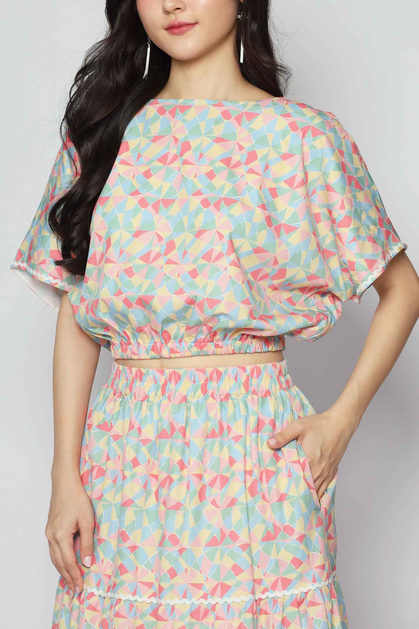 Jolin 2 in 1 Skirt Set in Painted Glass V2