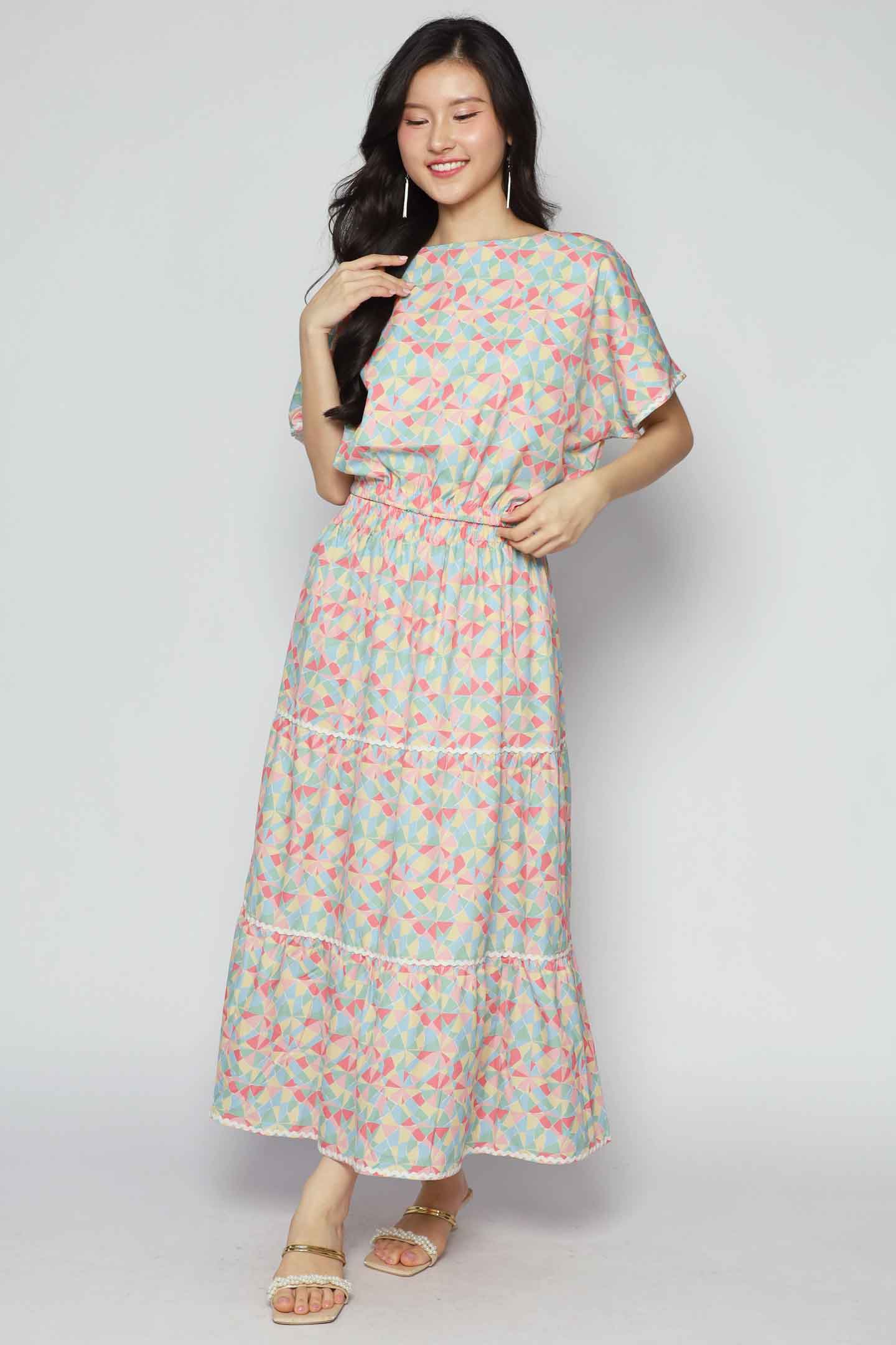 Jolin 2 in 1 Skirt Set in Painted Glass V2