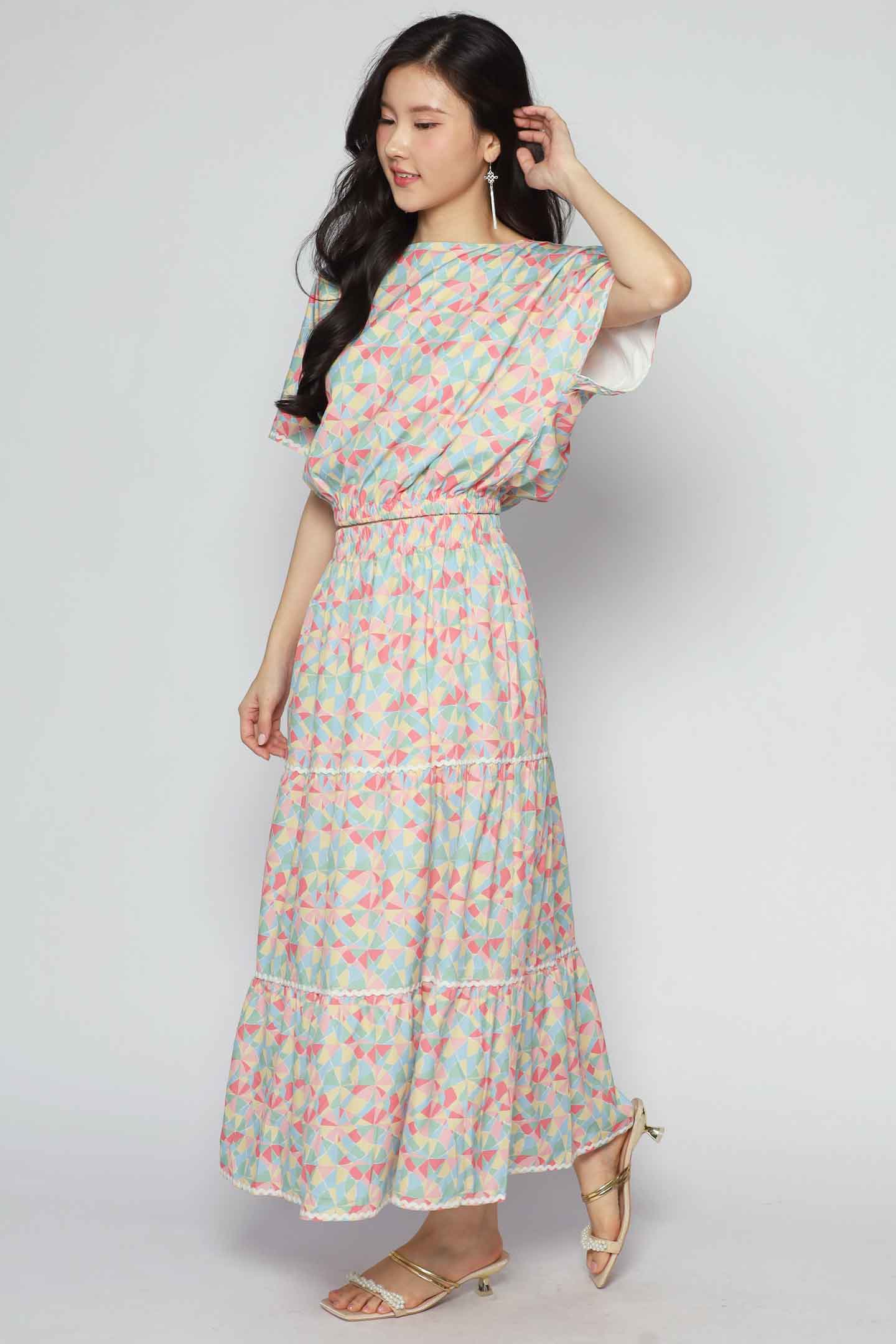 Jolin 2 in 1 Skirt Set in Painted Glass V2