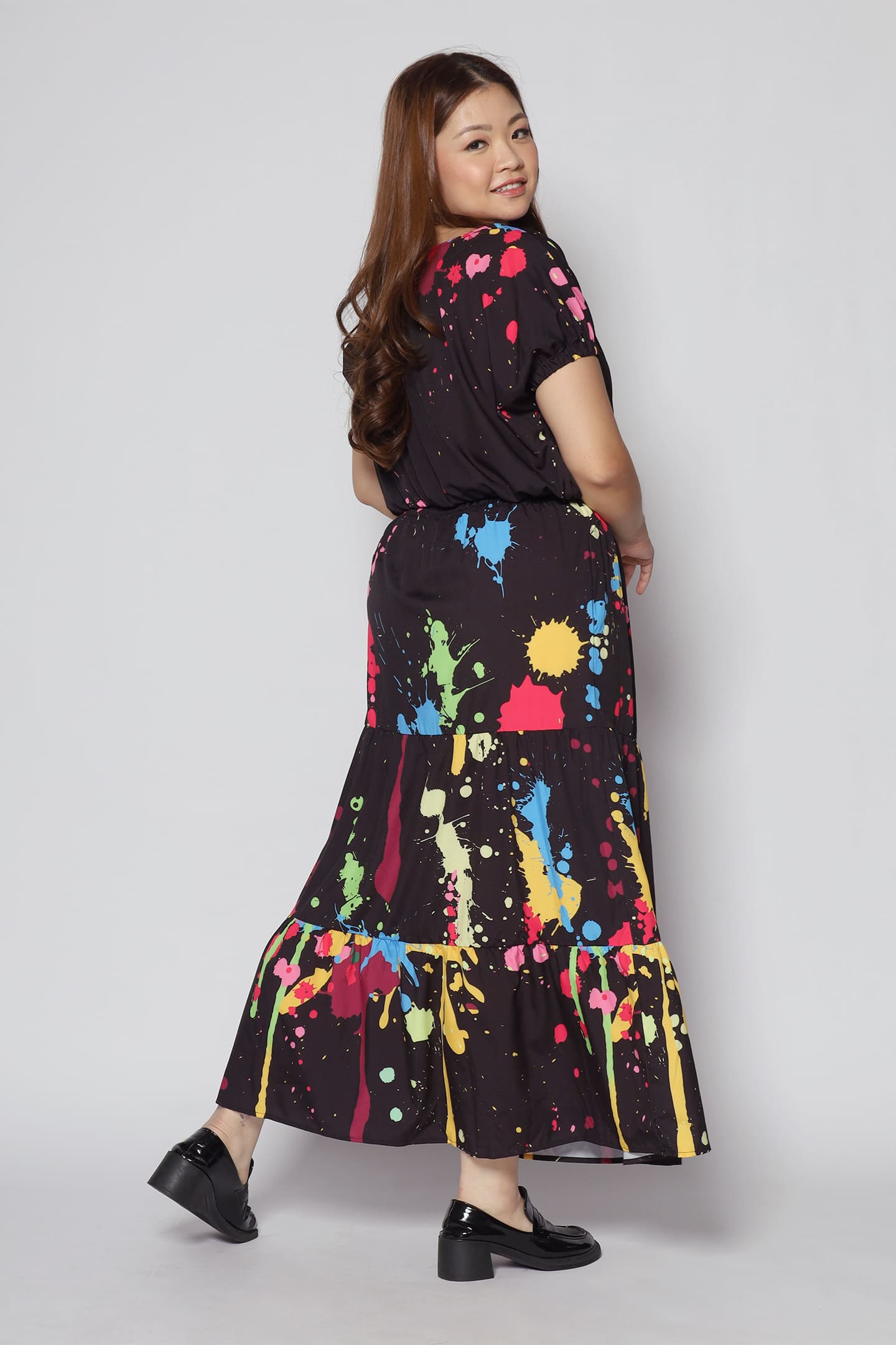 Jolin 2 in 1 Skirt Set in Paint Splatter