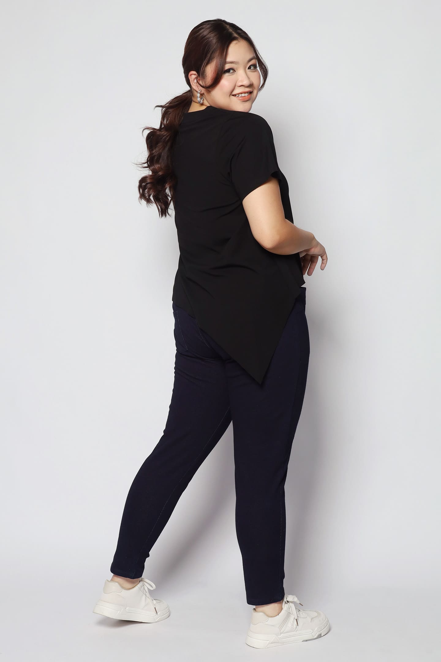 Backorders Jose Asymmetrical Top in Black