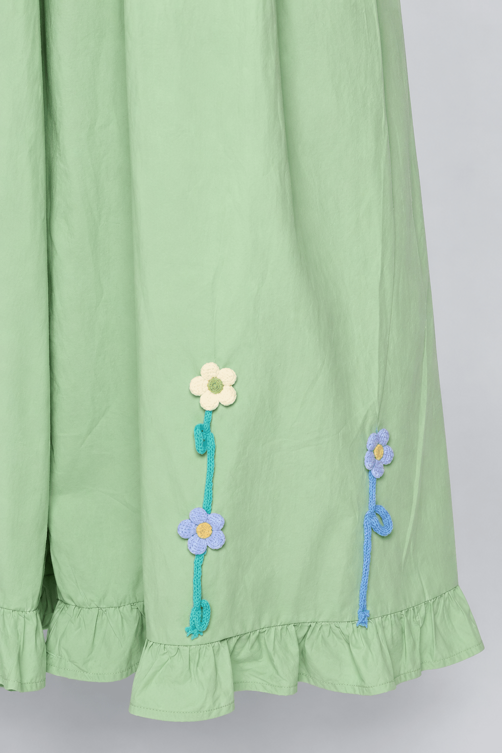 PO - Jouchae Floral Pants in Mint Green