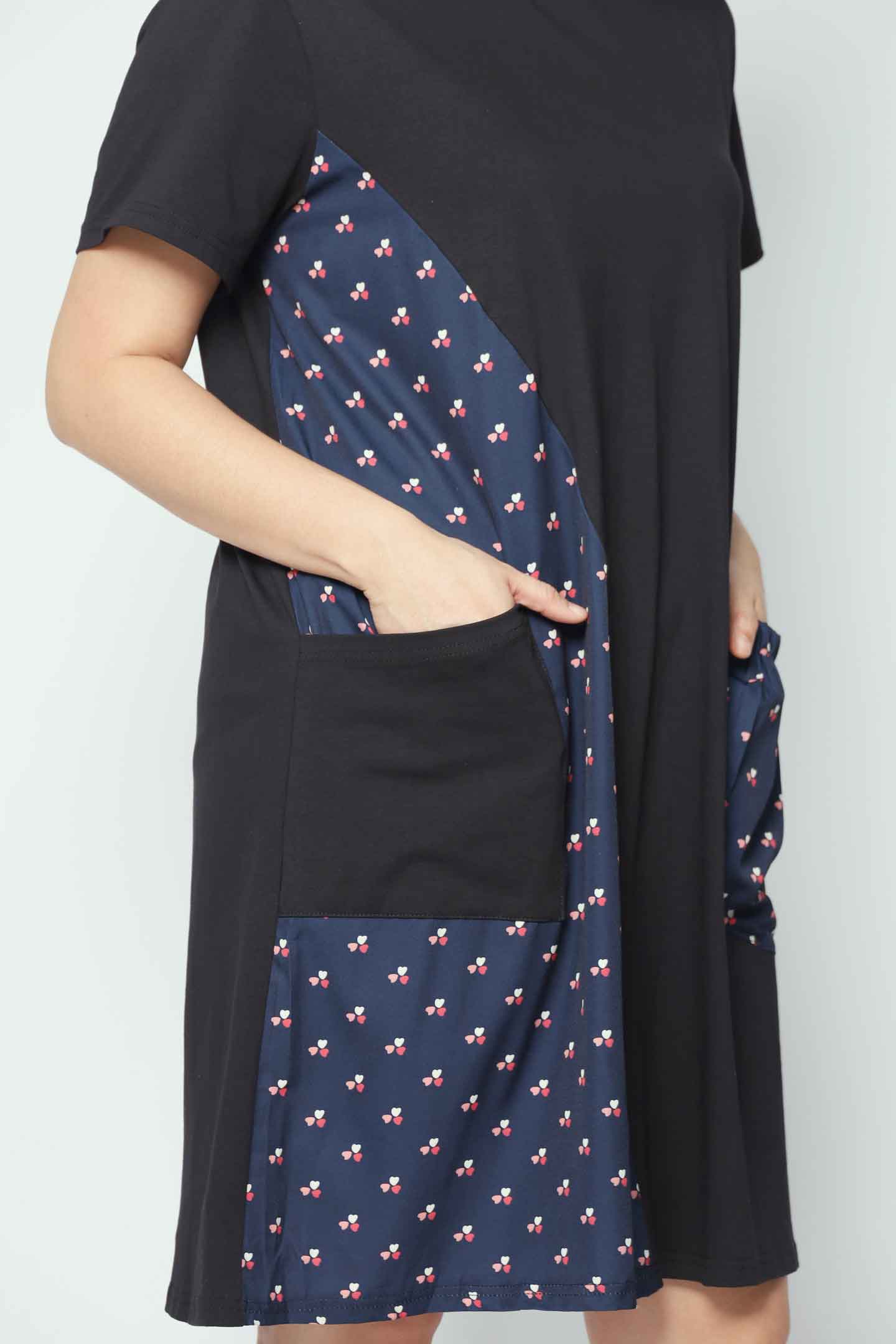 Juno Dress in Trio Heart