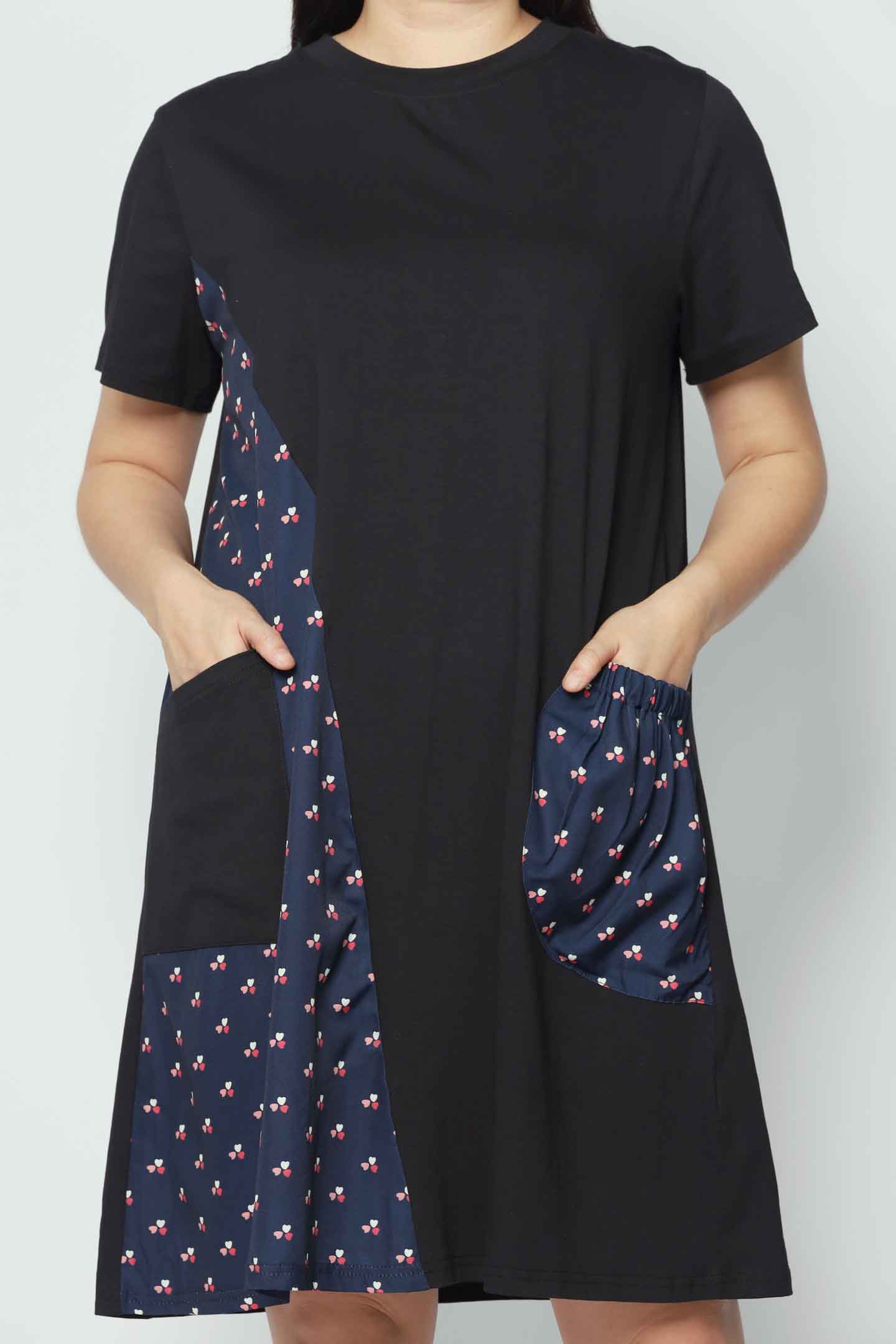 Juno Dress in Trio Heart