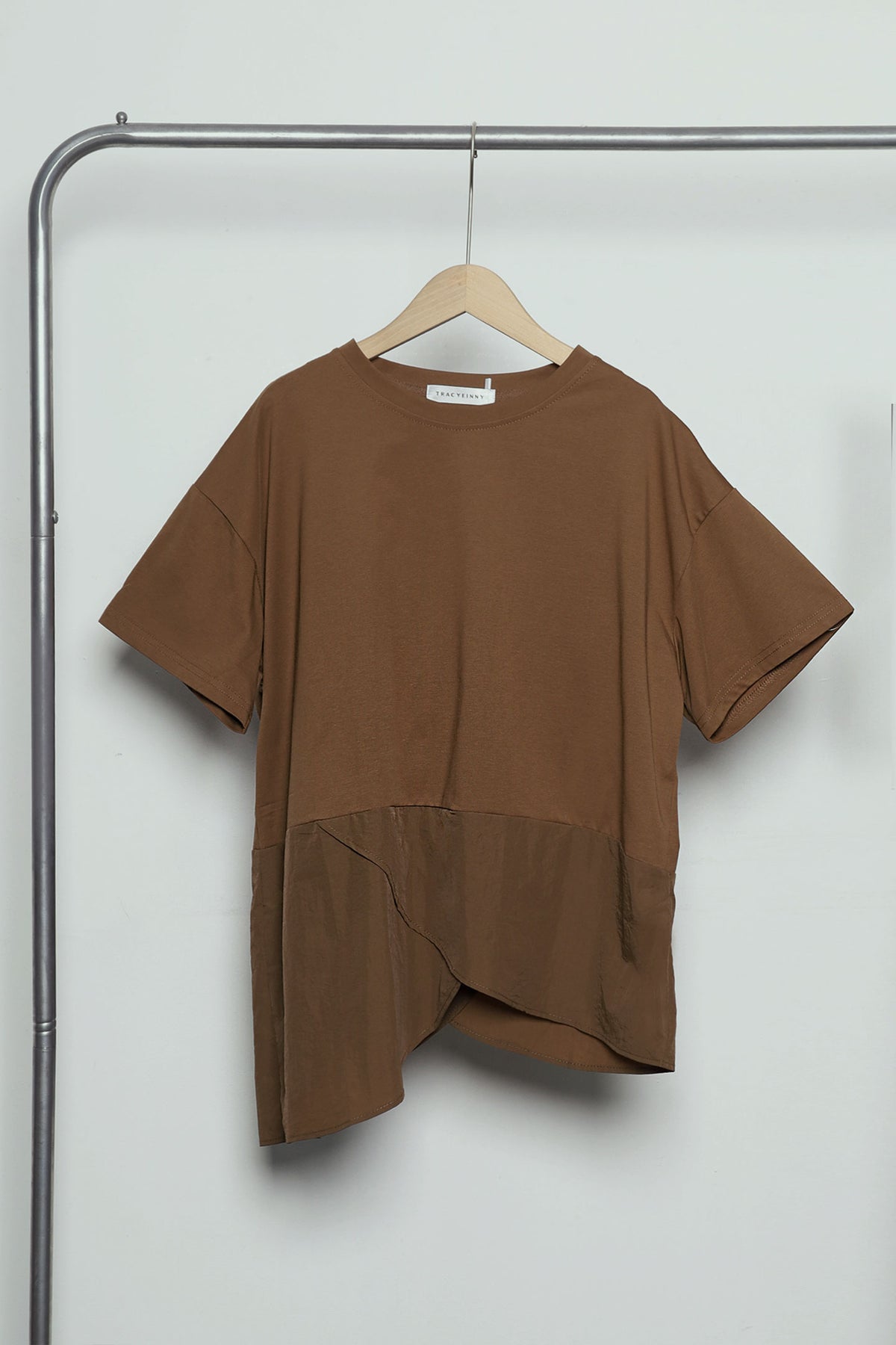 Easy by TE - Kayden Asymmetrical Top in Brown