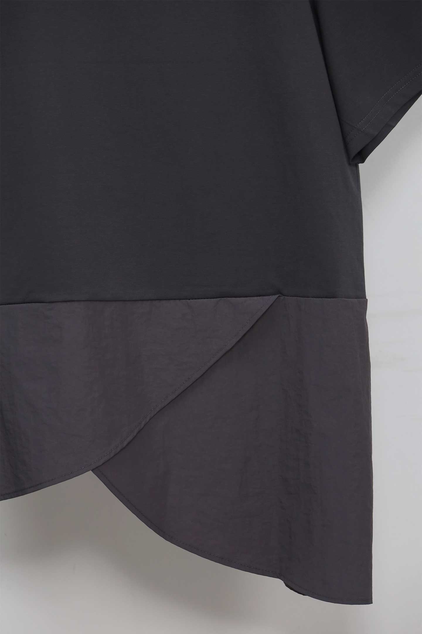 Backorders Easy By TE -  Kayden Asymmetrical Top in Grey