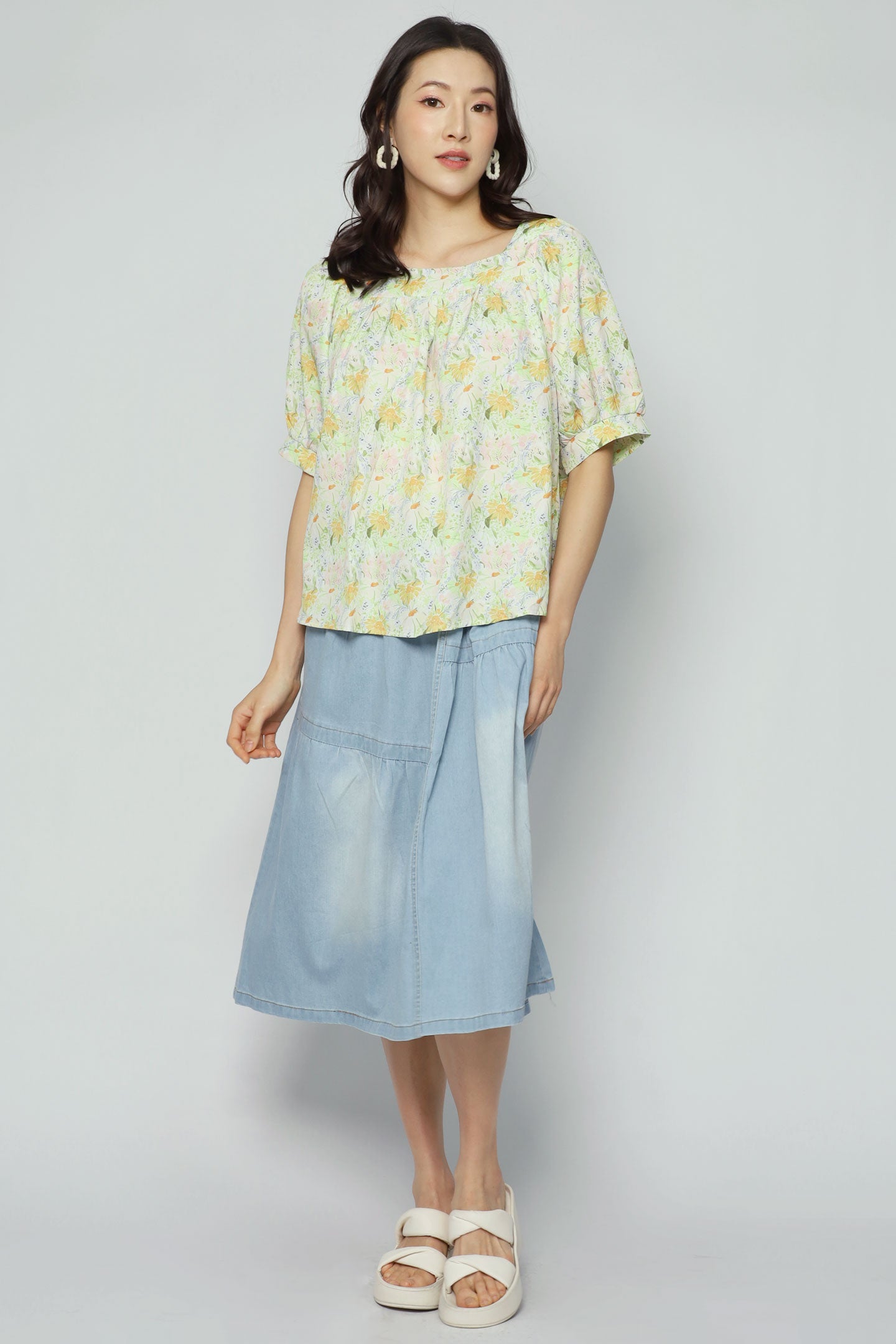 Kaylene Top in Sweet Courtyard