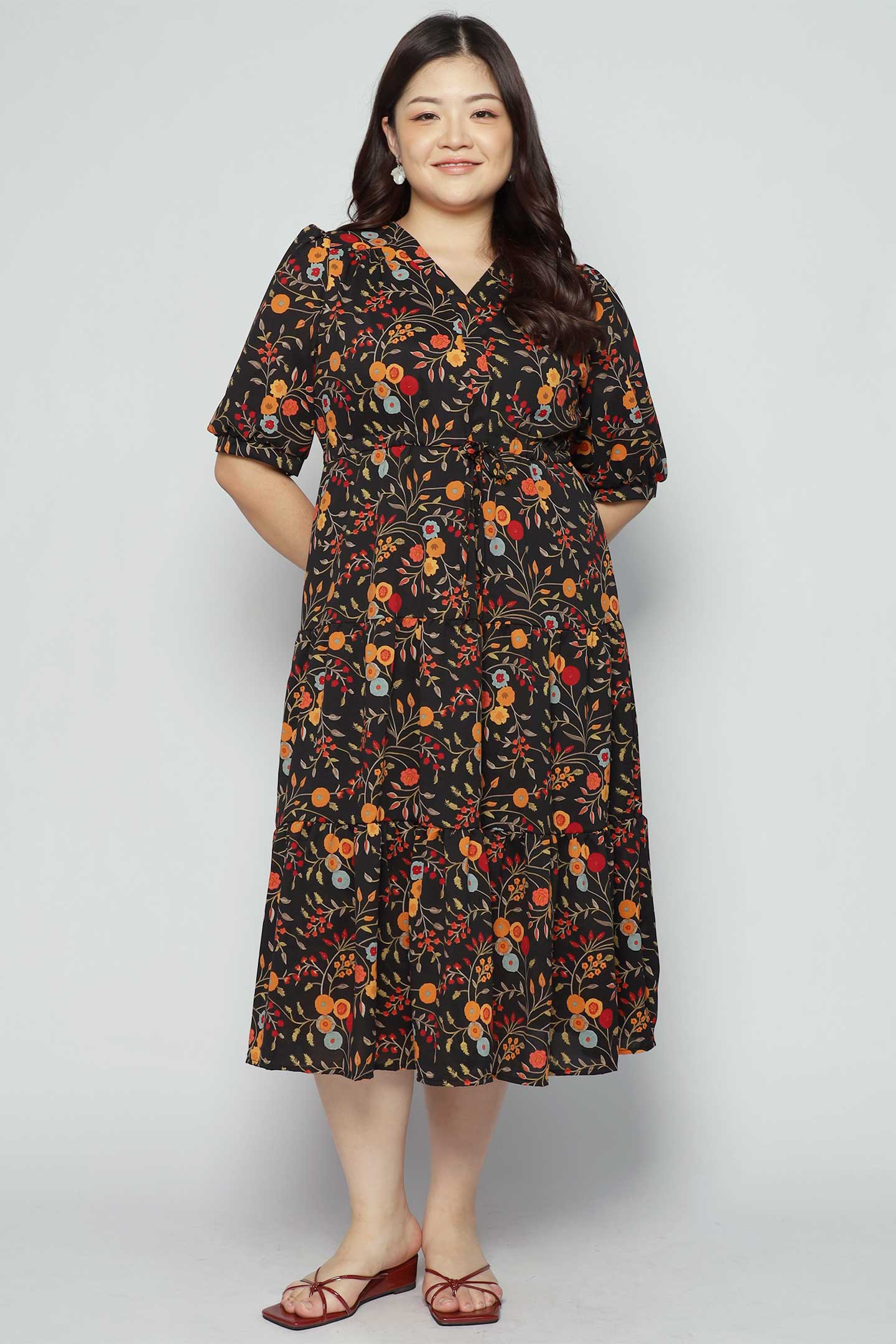 Keisha Dress in Oriental Bloom