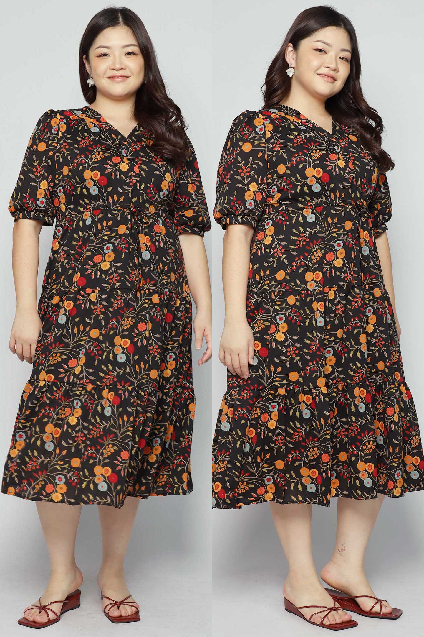 Keisha Dress in Oriental Bloom
