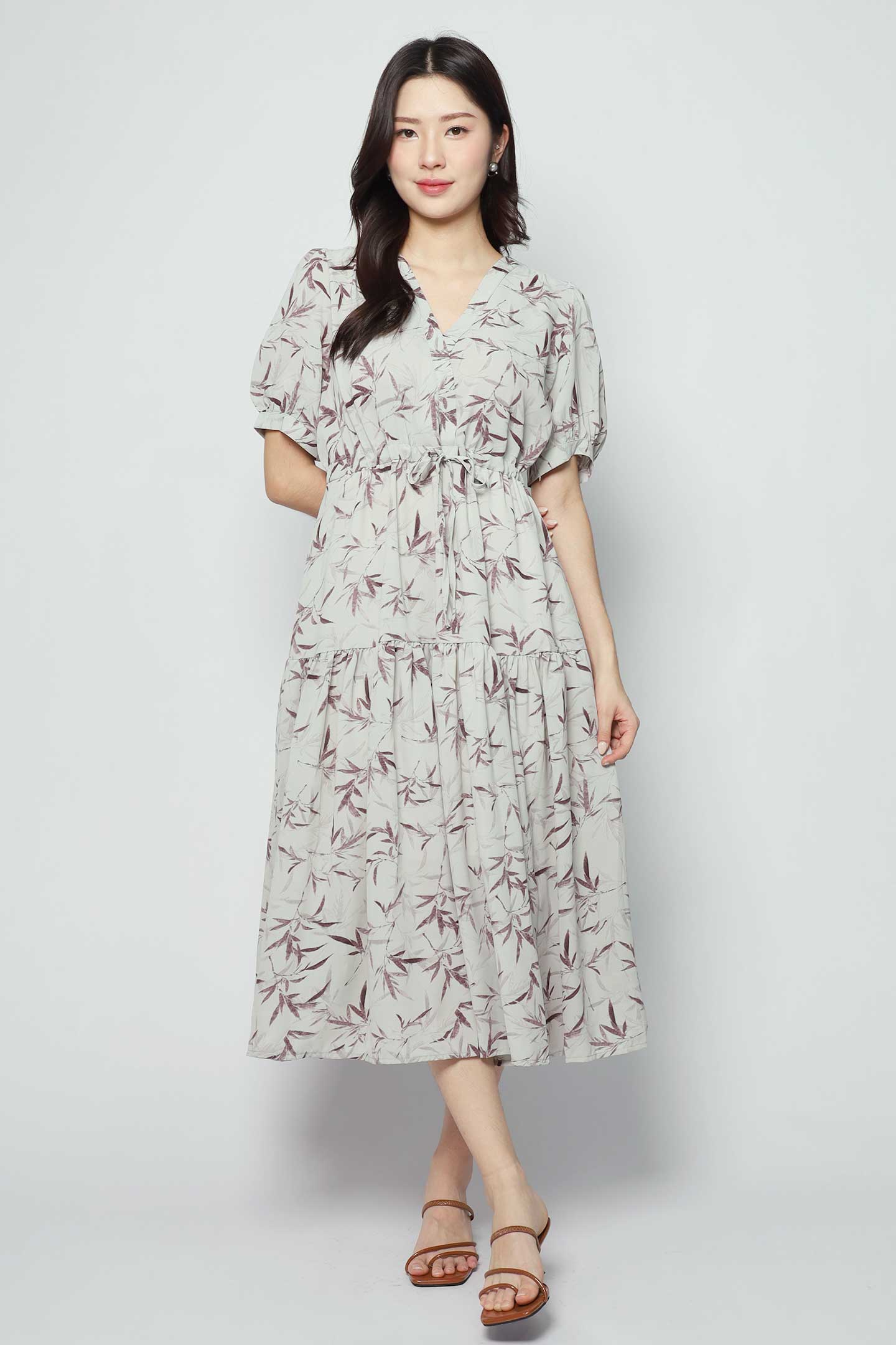 Keisha Dress in Purple Garden