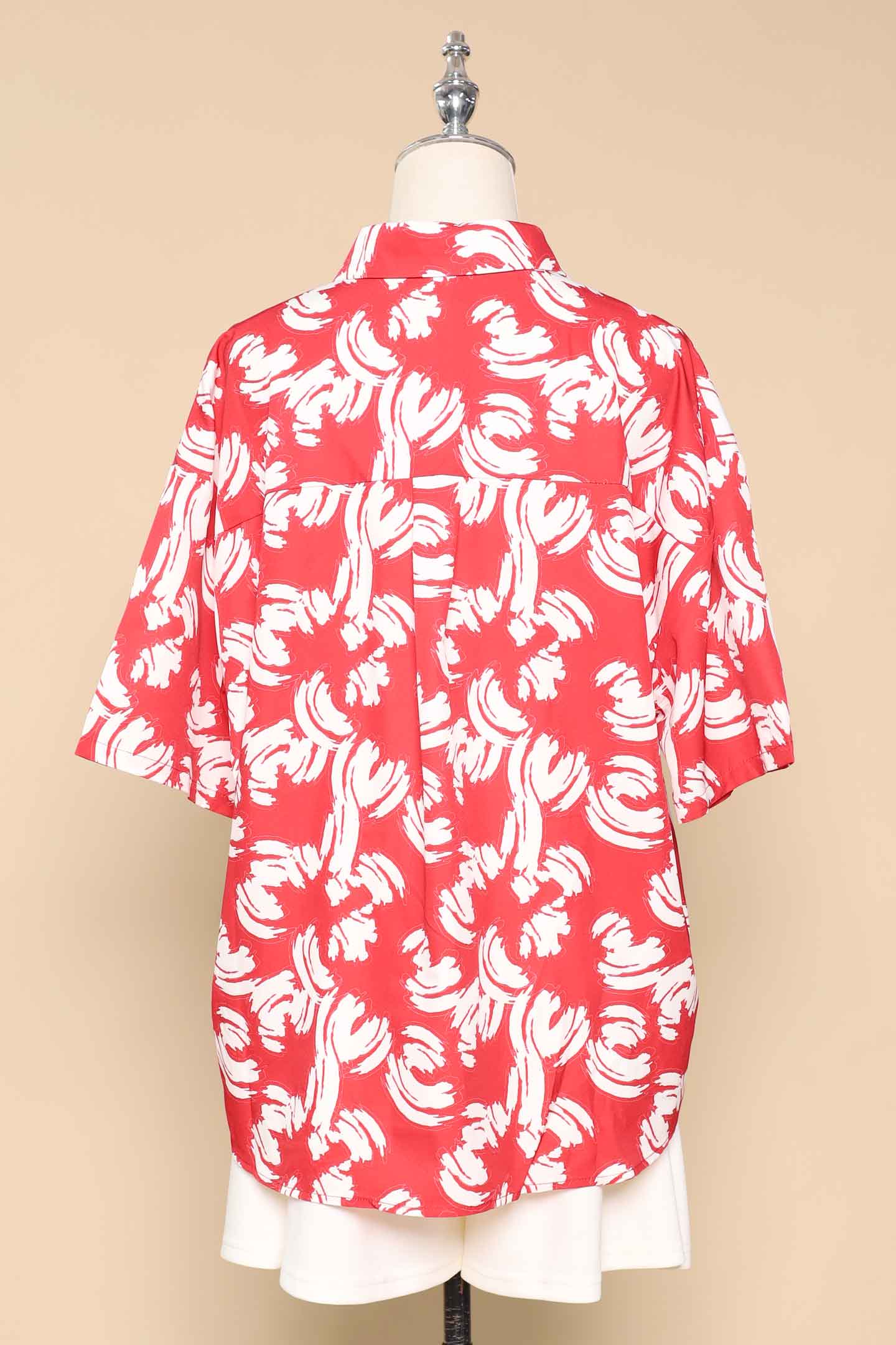 PO - Ken Shirt in Red Strokes