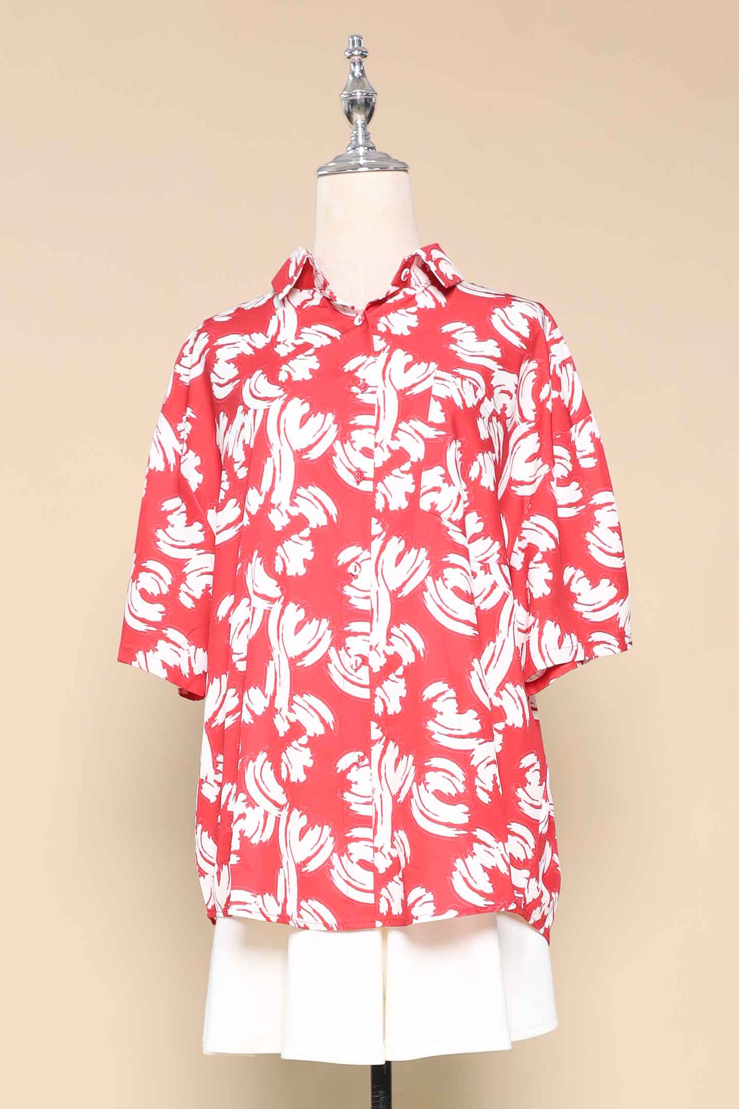 PO - Ken Shirt in Red Strokes