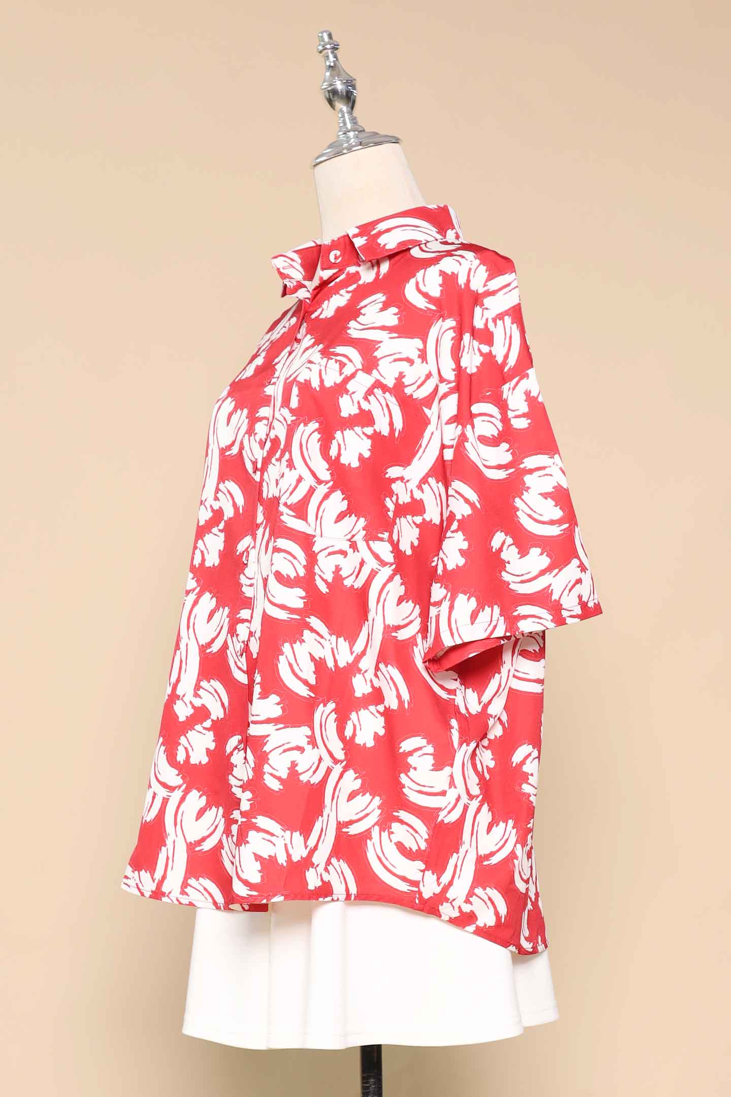 PO - Ken Shirt in Red Strokes