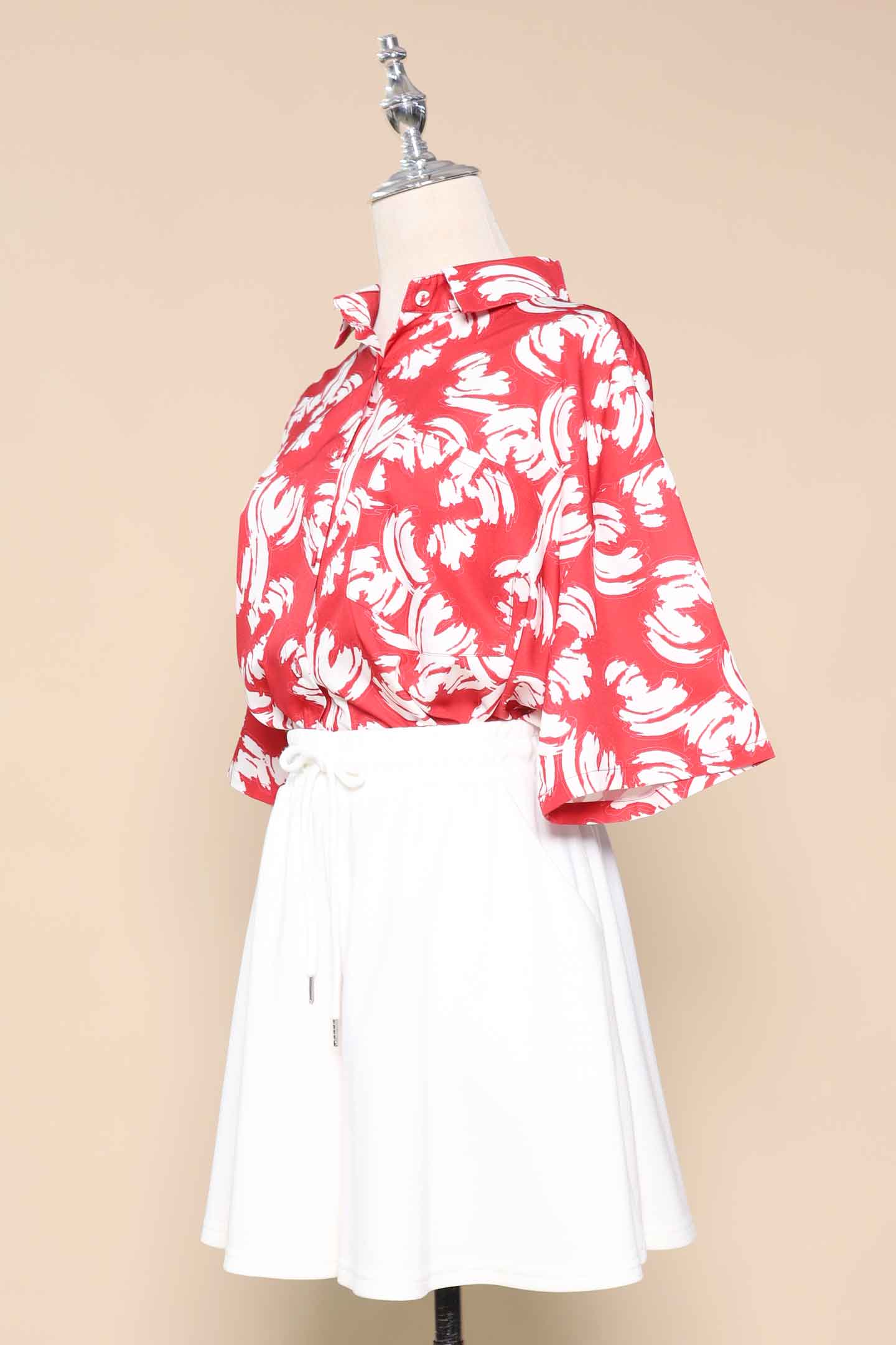 PO - Ken Shirt in Red Strokes