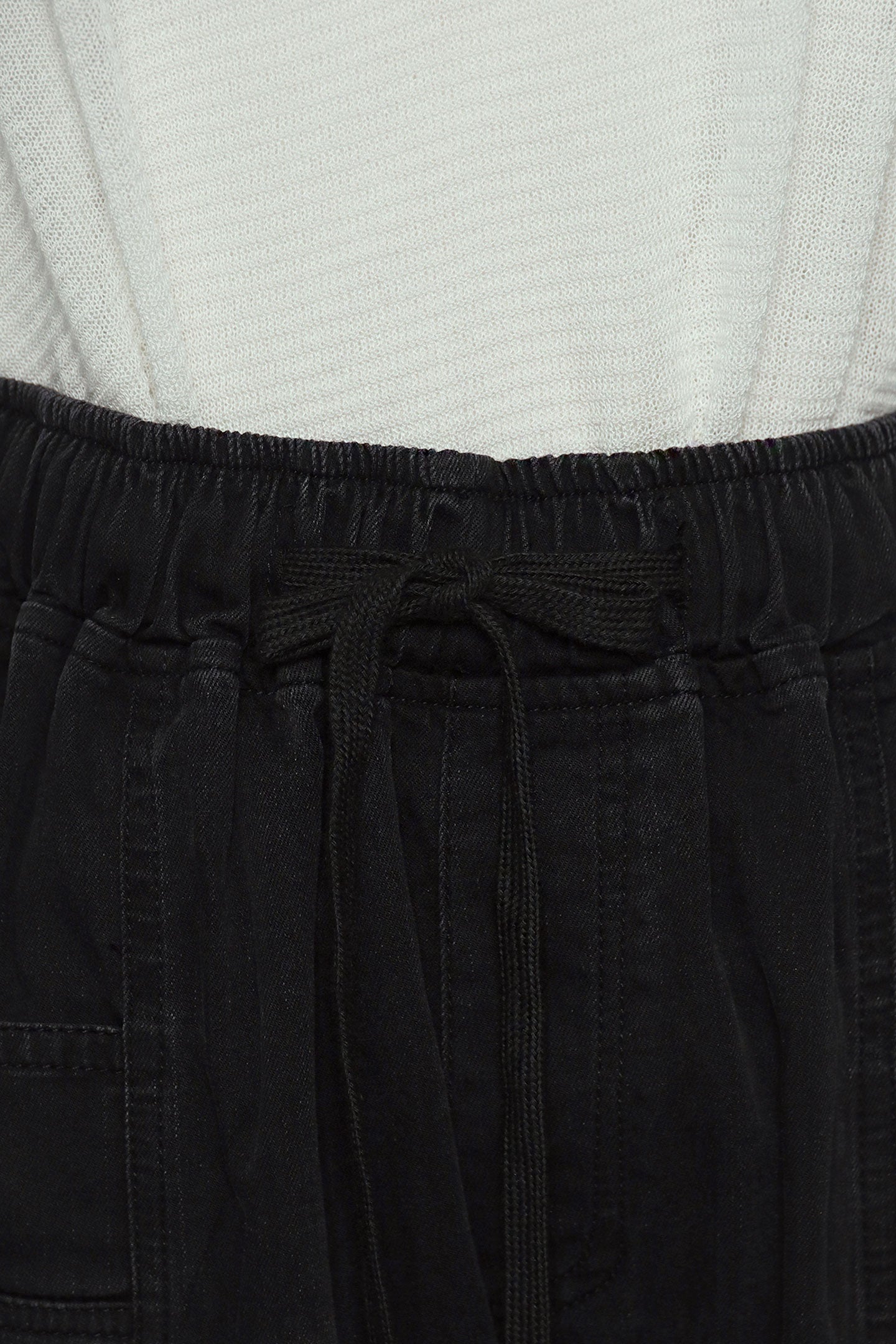 PO - Kenza Denim Shorts in Black
