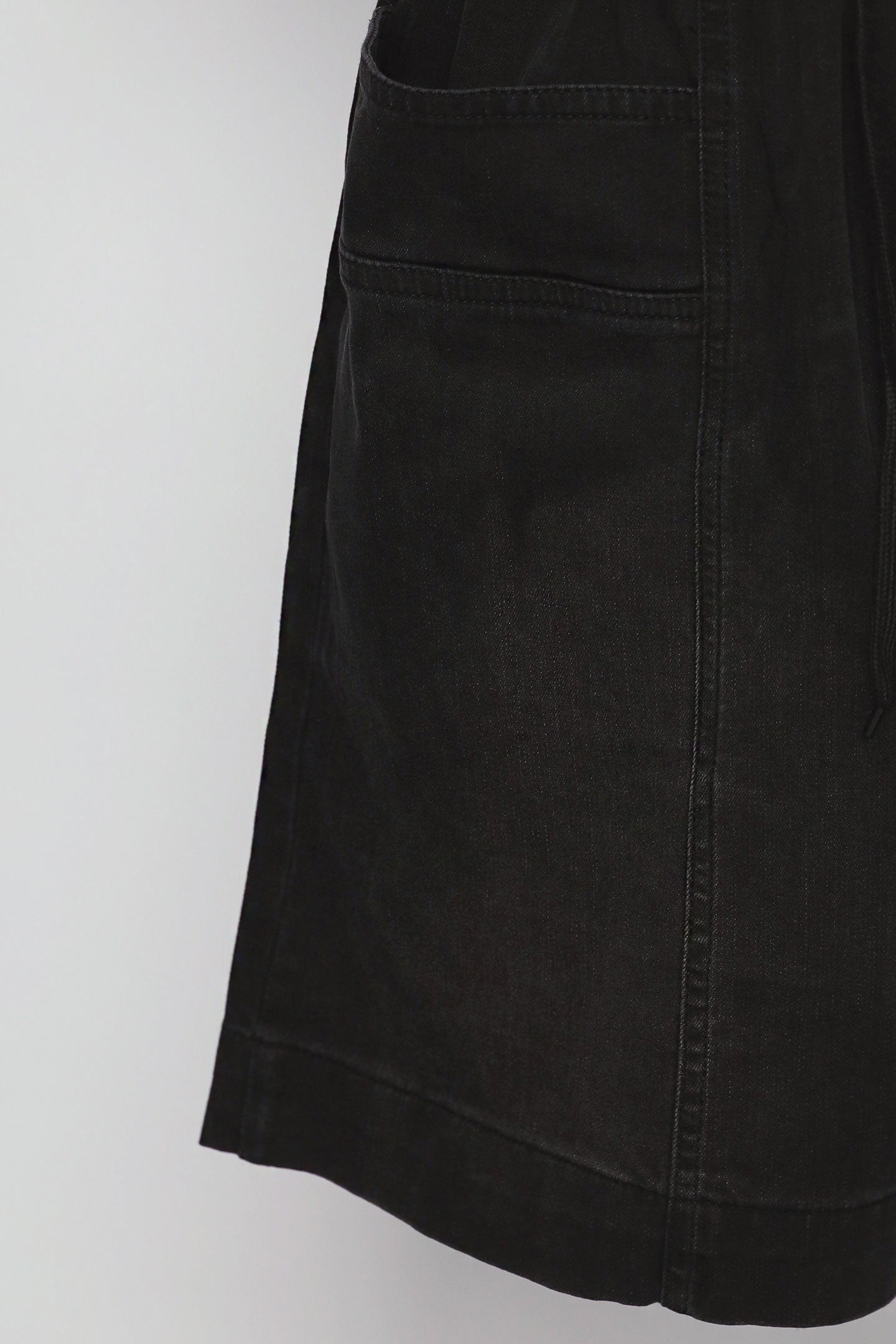 PO - Kenza Denim Shorts in Black